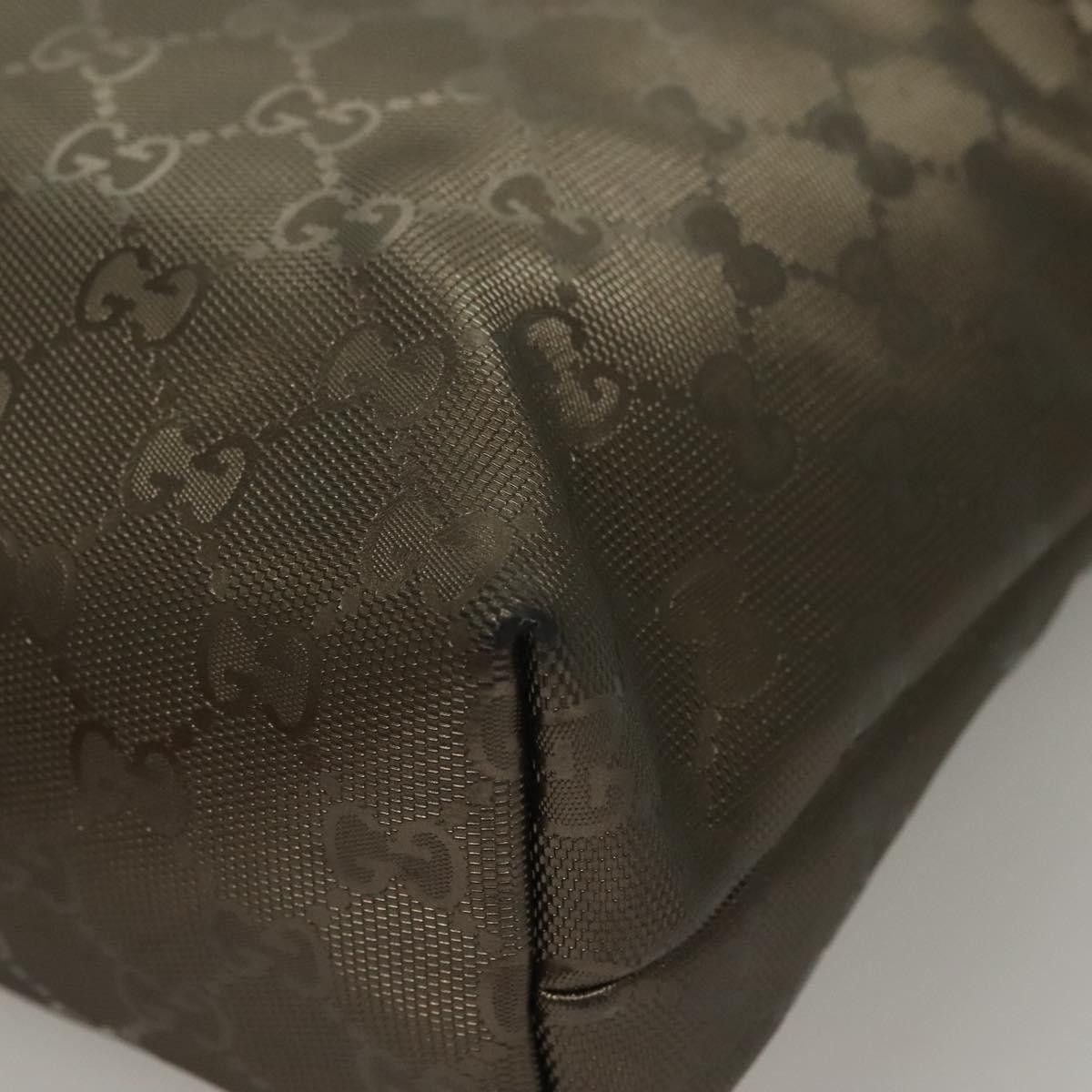 Gucci GUCCI GG Implementation Tote Bag Pvc Khaki Silver Size ONE SIZE - 16 Thumbnail