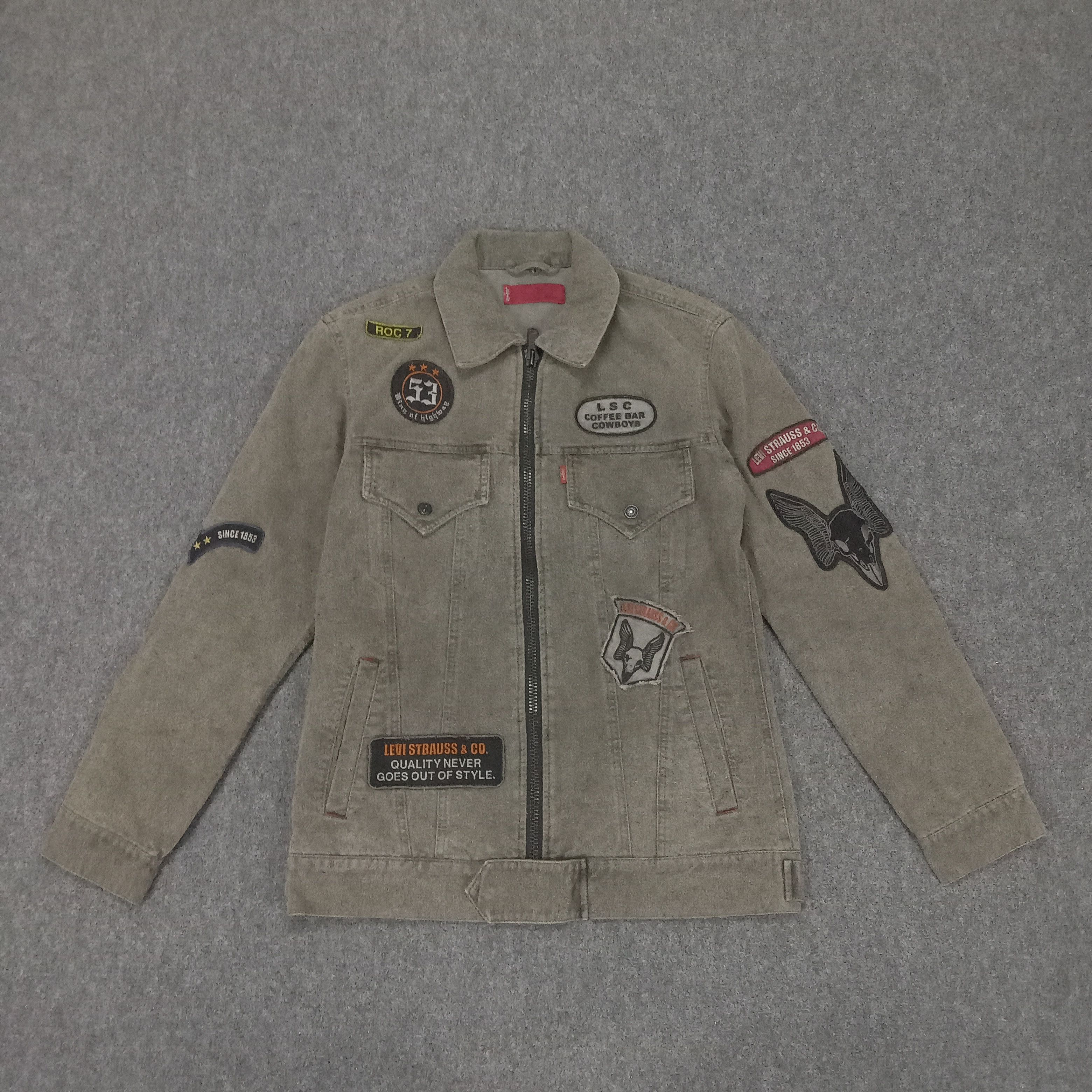 Levi's Levi Strauss & Co American Style Patches Rockers Jacket Size US S / EU 44-46 / 1 - 1 Thumbnail