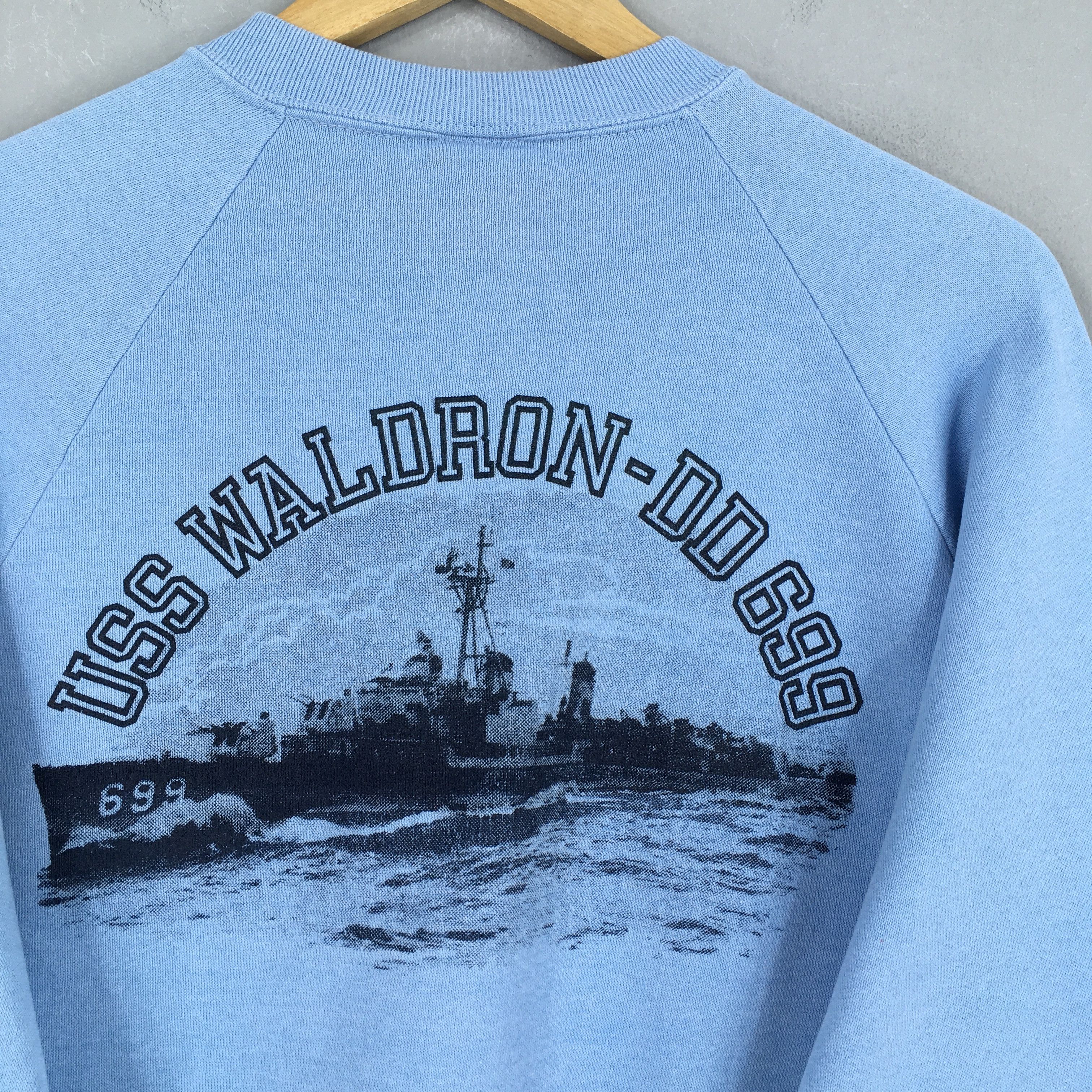 Jerzees × Vintage Vintage 90s United States Navy Blue Sweatshirt XLarge Size US XL / EU 56 / 4 - 9 Thumbnail