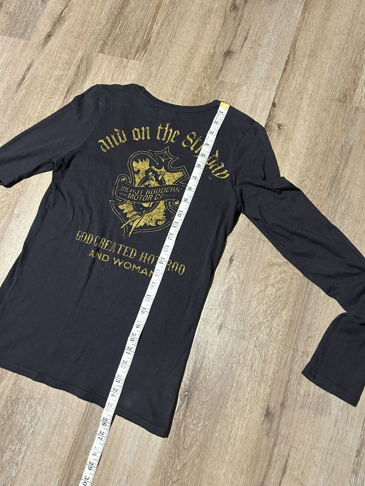 MOUSSY Vintage Japanese Brand Moussy Hot Rodders Longsleeve Shirt Size US XS / EU 42 / 0 - 7 Thumbnail