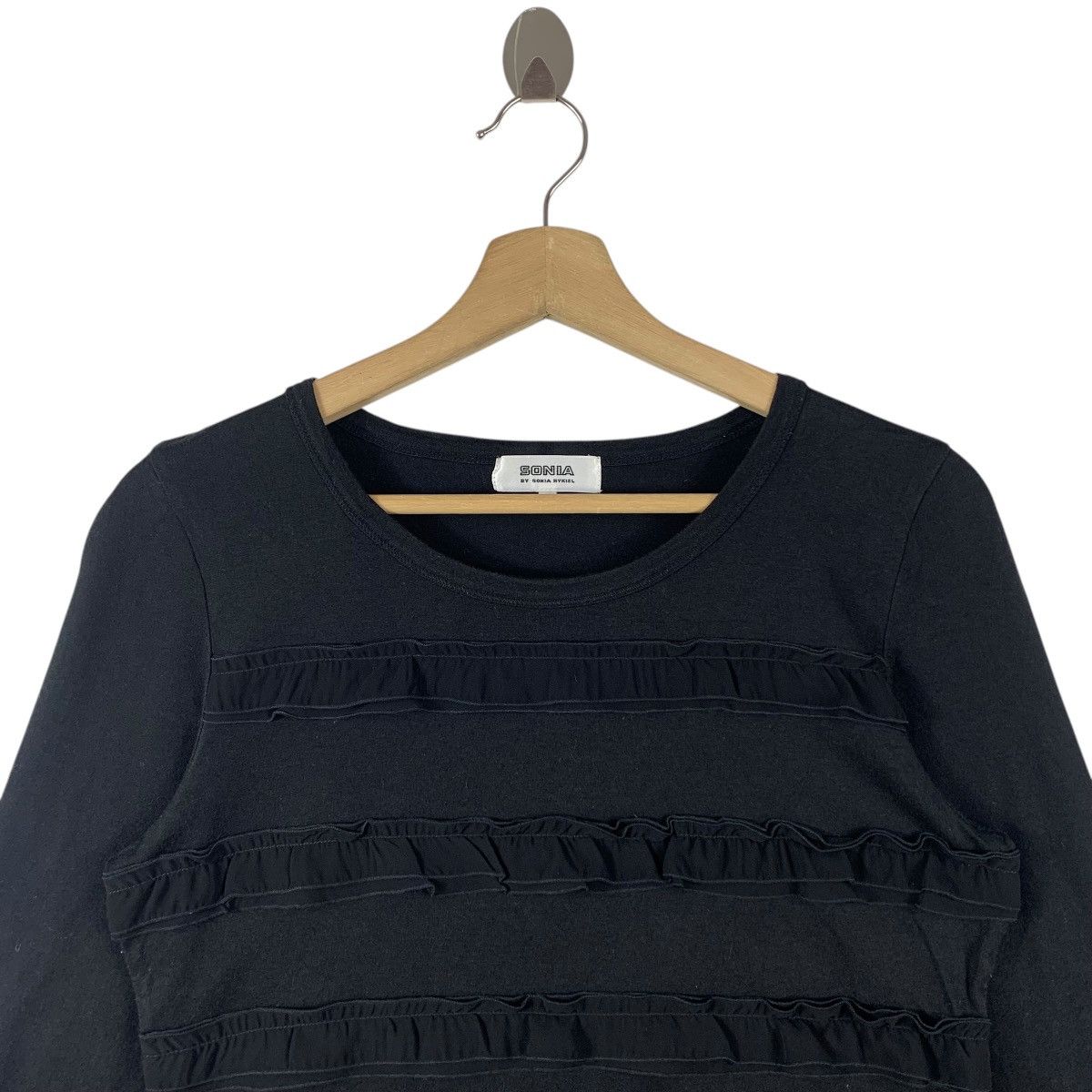Sonia Rykiel × Vintage Vintage SONIA by SONIA RYKLE women long sleeve tee Size XS / US 0-2 / IT 36-38 - 2 Thumbnail