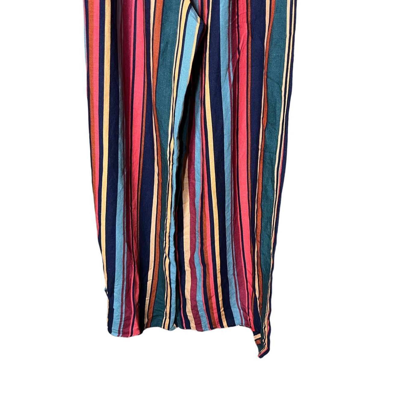 Farm Rio Anthropologie Farm Rio Striped Wide-Leg Pants Size S Size 29" - 6 Thumbnail