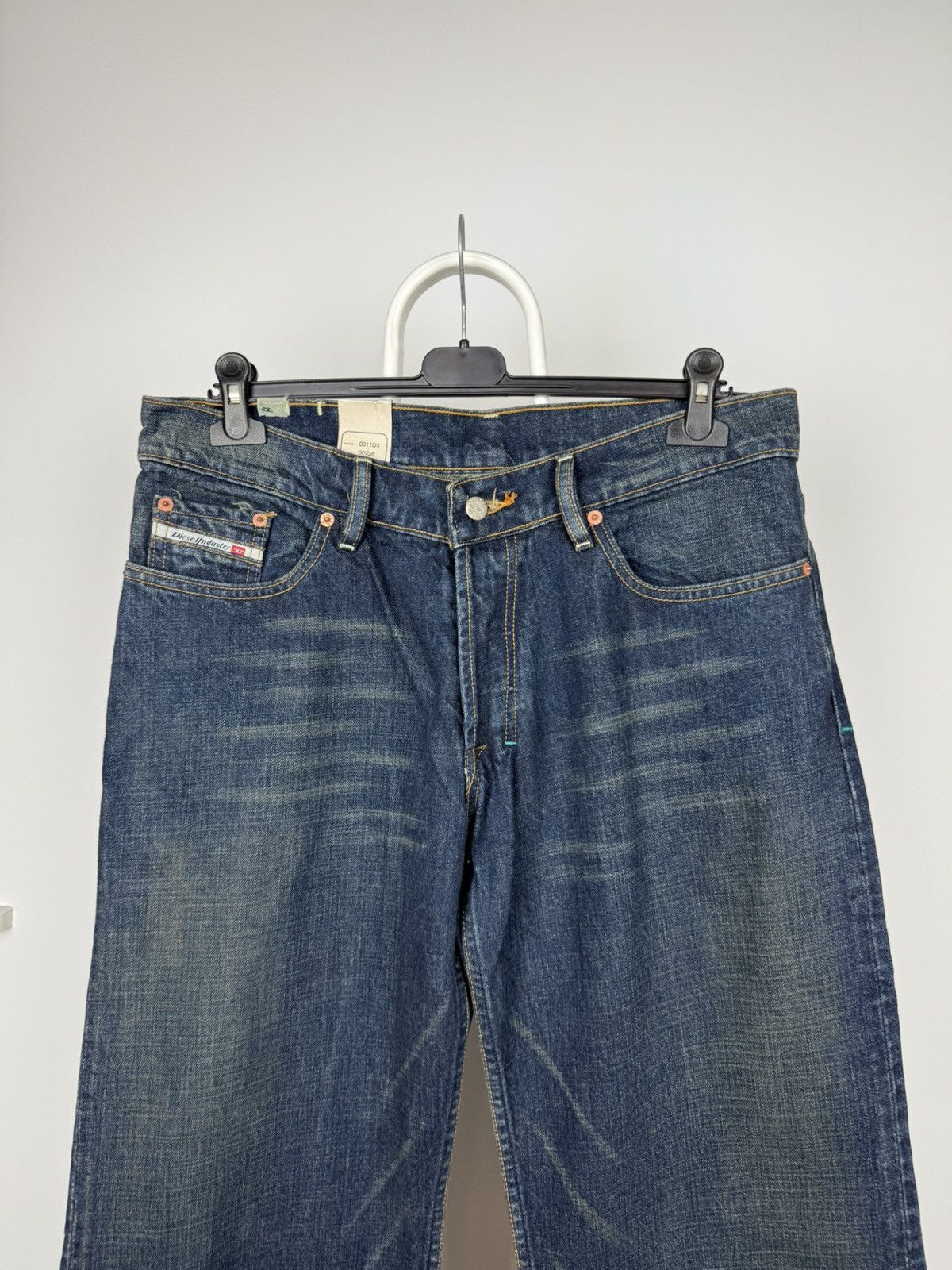 Designer × Diesel × Vintage Vintage Y2K Distressed Diesel Cargo jeans Pants Size US 34 / EU 50 - 2 Thumbnail