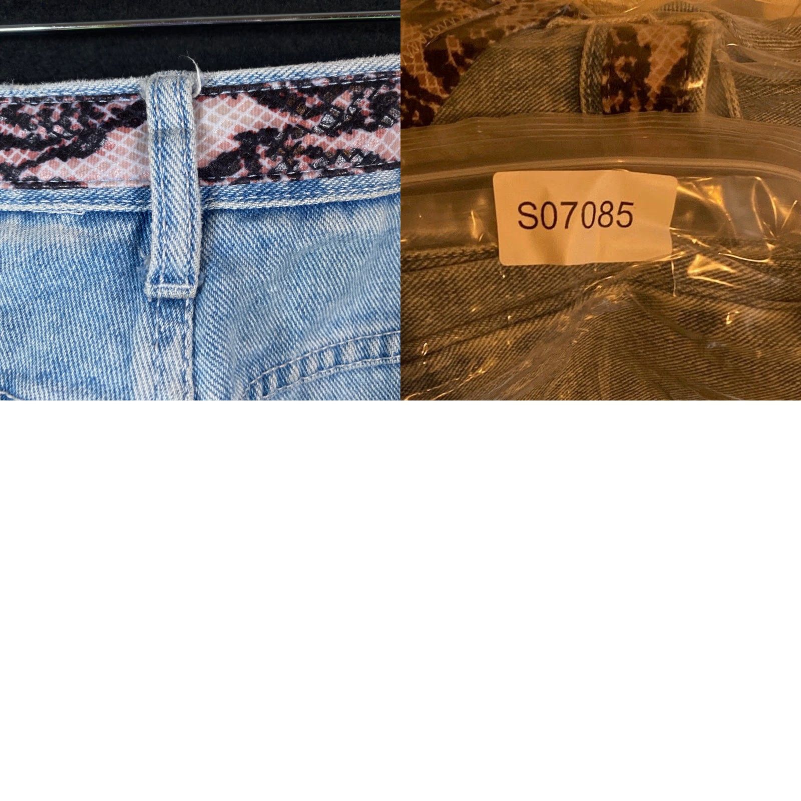 Vintage VINTAGE Vasco Womens Jeans Blue Denim Snake Print Straight Leg 15/16 Jeans Womens 33" Waist High Rise 5-Pocket Denim 100% Cotton Casual Vintage Size 36" / US 14 / IT 50 - 9 Thumbnail