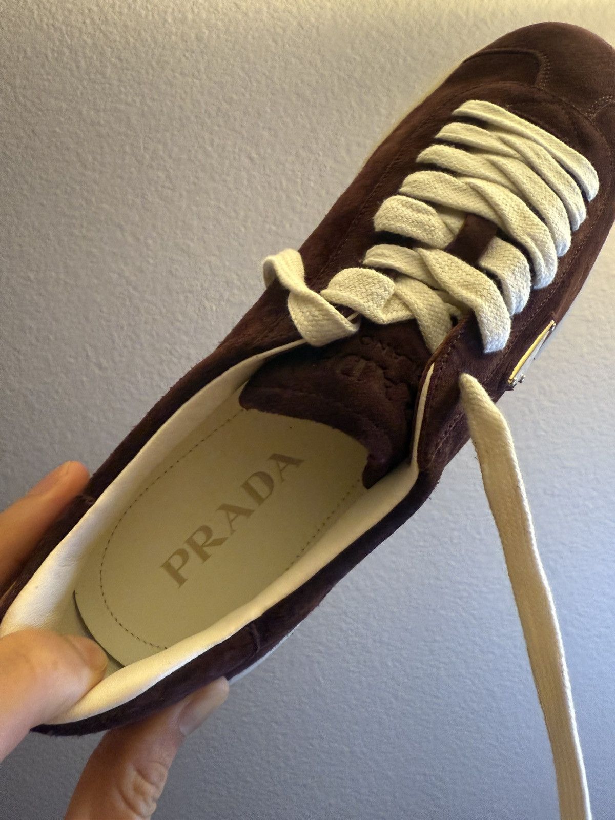 Prada Prada Downtown Maroon Sneakers Size 11 USA Size US 11 / EU 44 - 5 Thumbnail