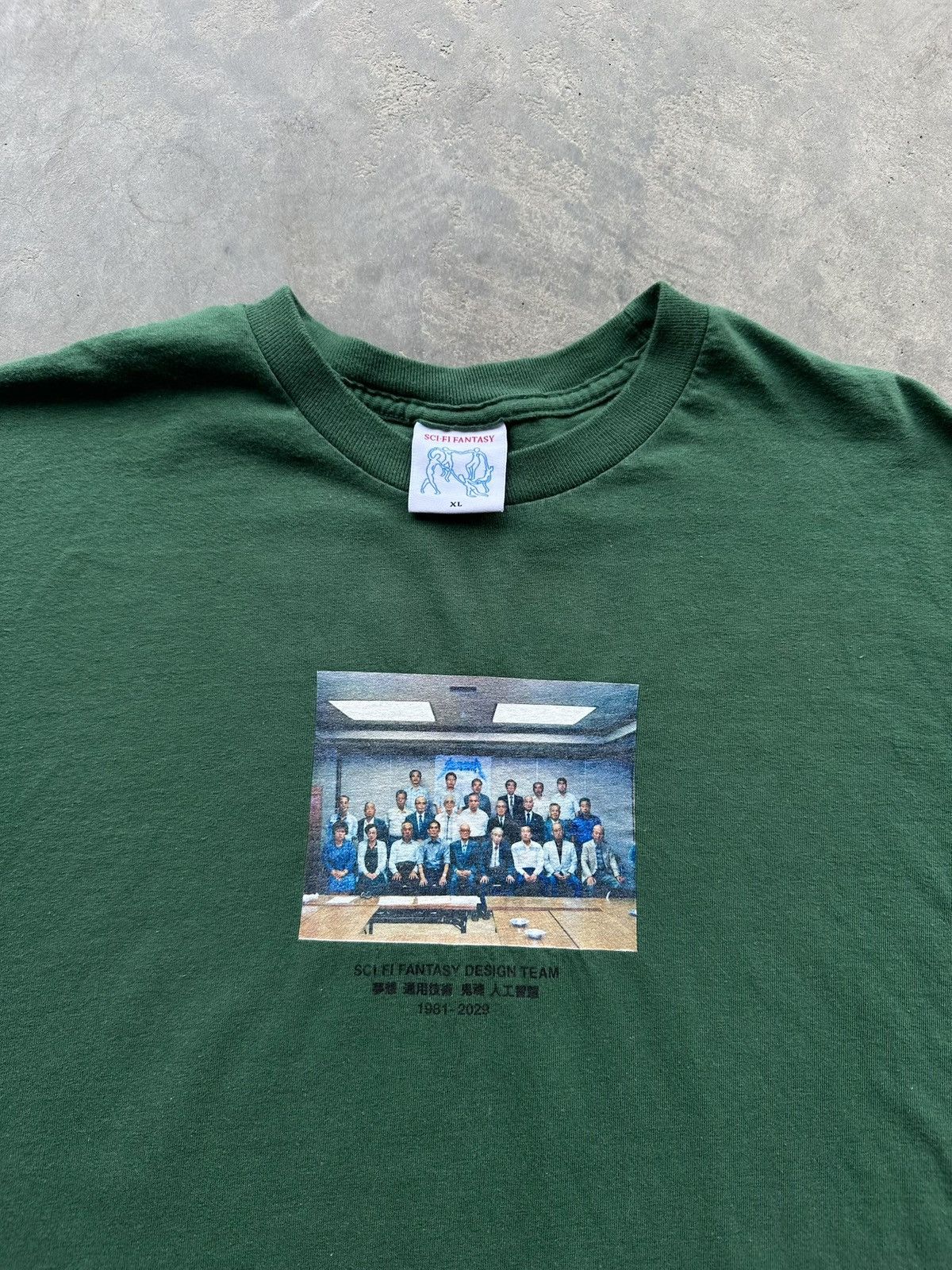 Sci-Fi Fantasy Vintage 90s Sci-Fi Fantasy Heavyweight Skate Tee Green XL Size US XL / EU 56 / 4 - 2 Thumbnail