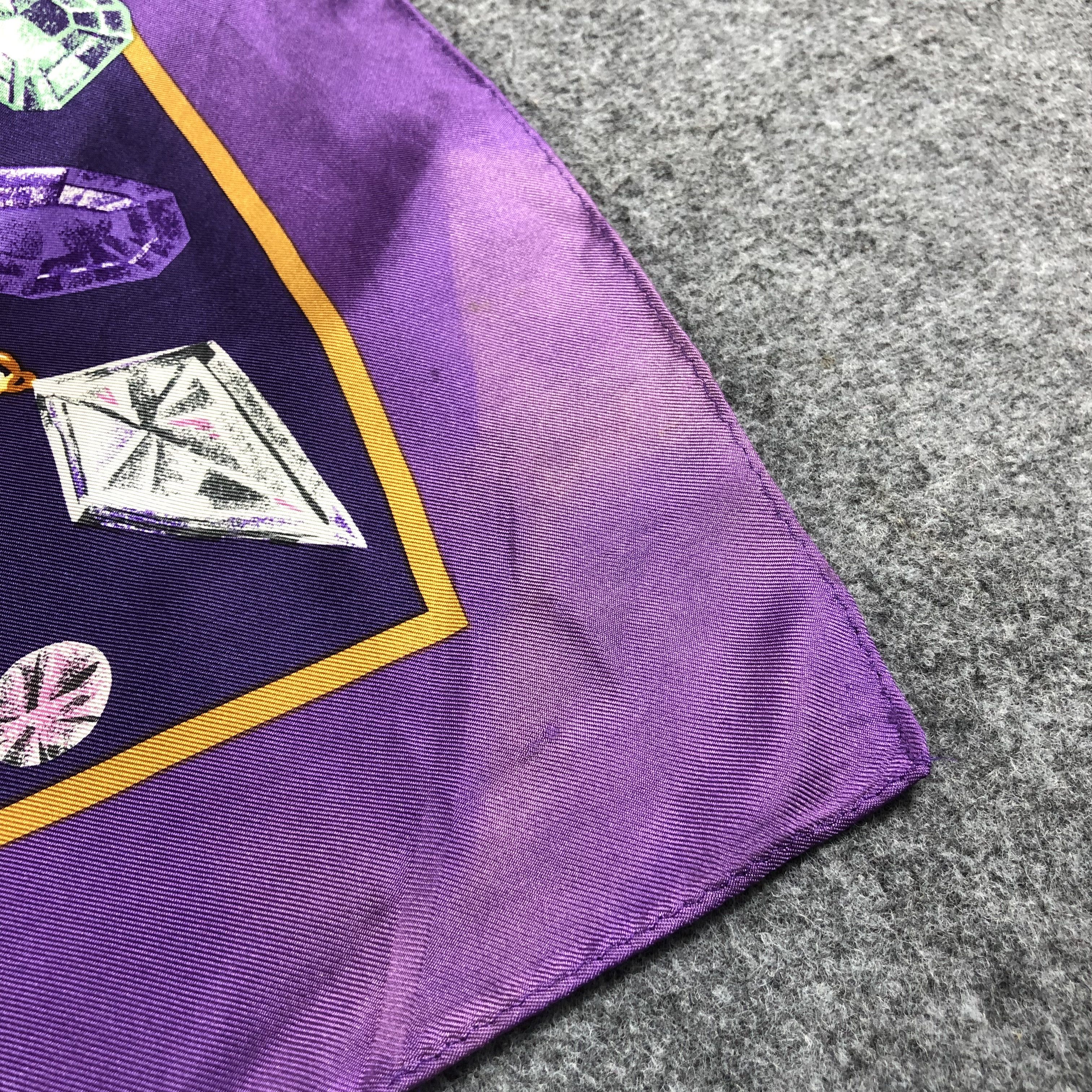 Vintage Vintage Luxury Jewelry Silk Scarf M694 Size ONE SIZE - 5 Thumbnail