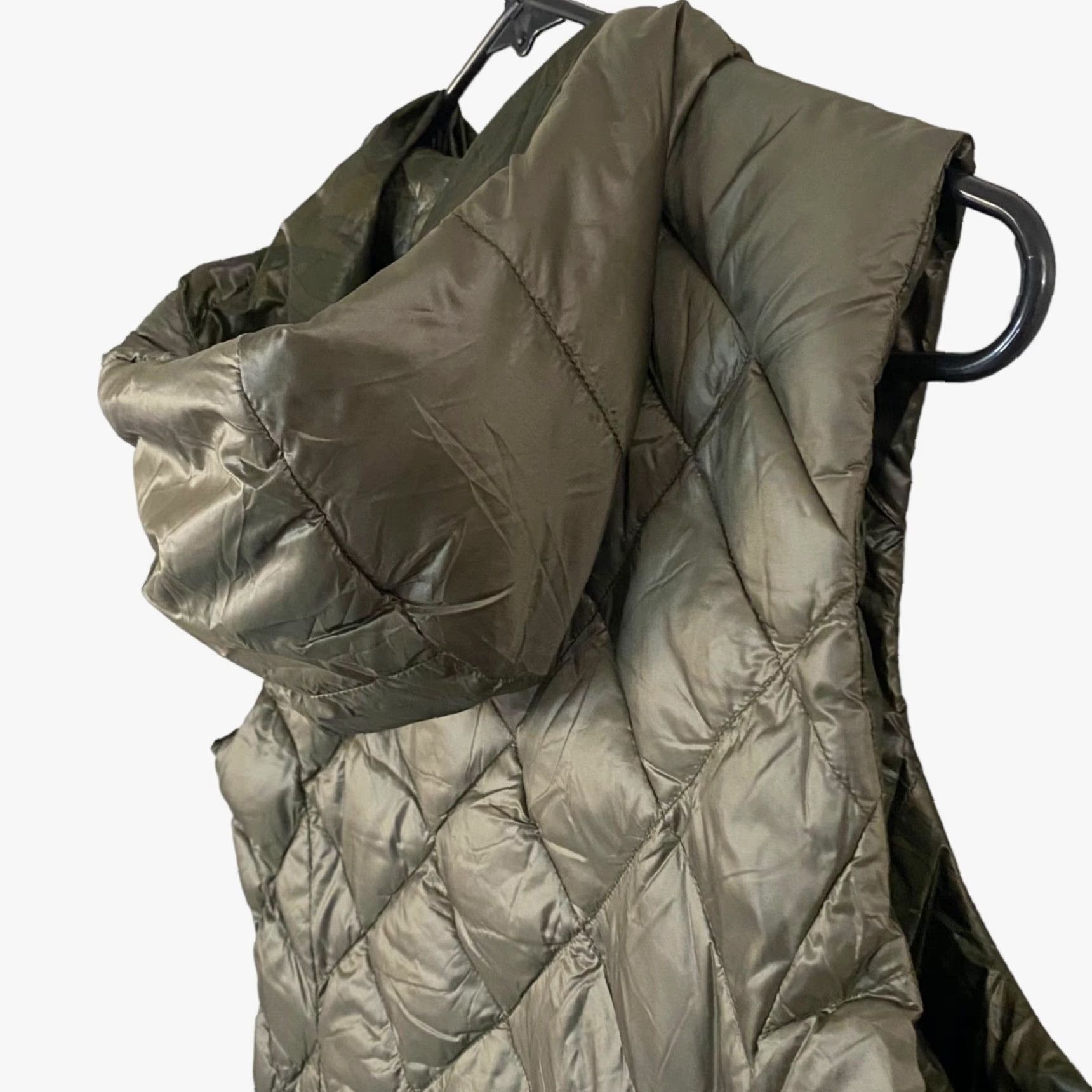 Vintage Gerry Quilted Down Puffer Vest Reversible Full Zip Hood Green Womens Small Vest Size S / US 4 / IT 40 - 6 Thumbnail