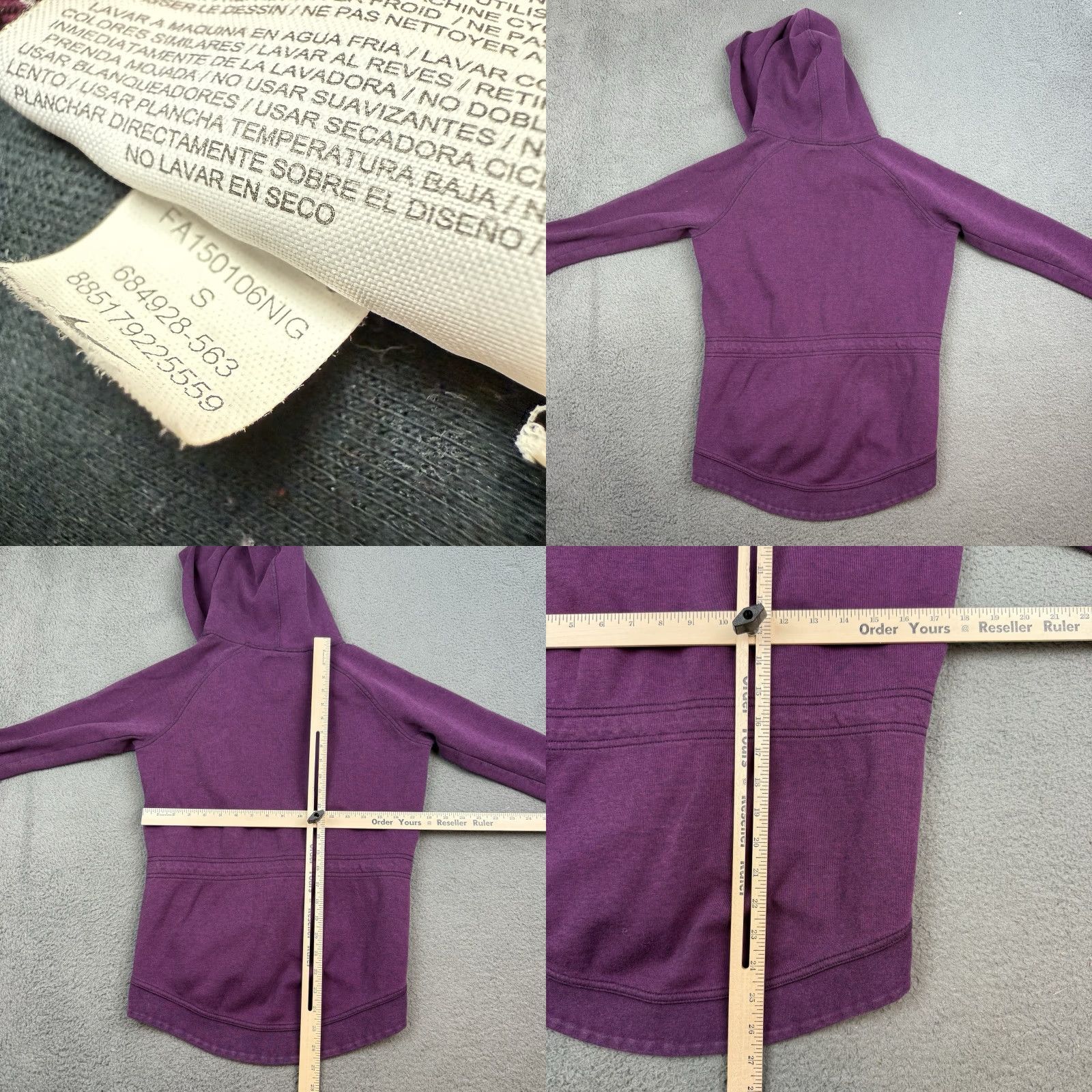 Nike Nike Tech Jacket Womens Small Purple Full Zip Hooded Fleece Cape Sportswear Jacket Size S / US 4 / IT 40 - 8 Thumbnail