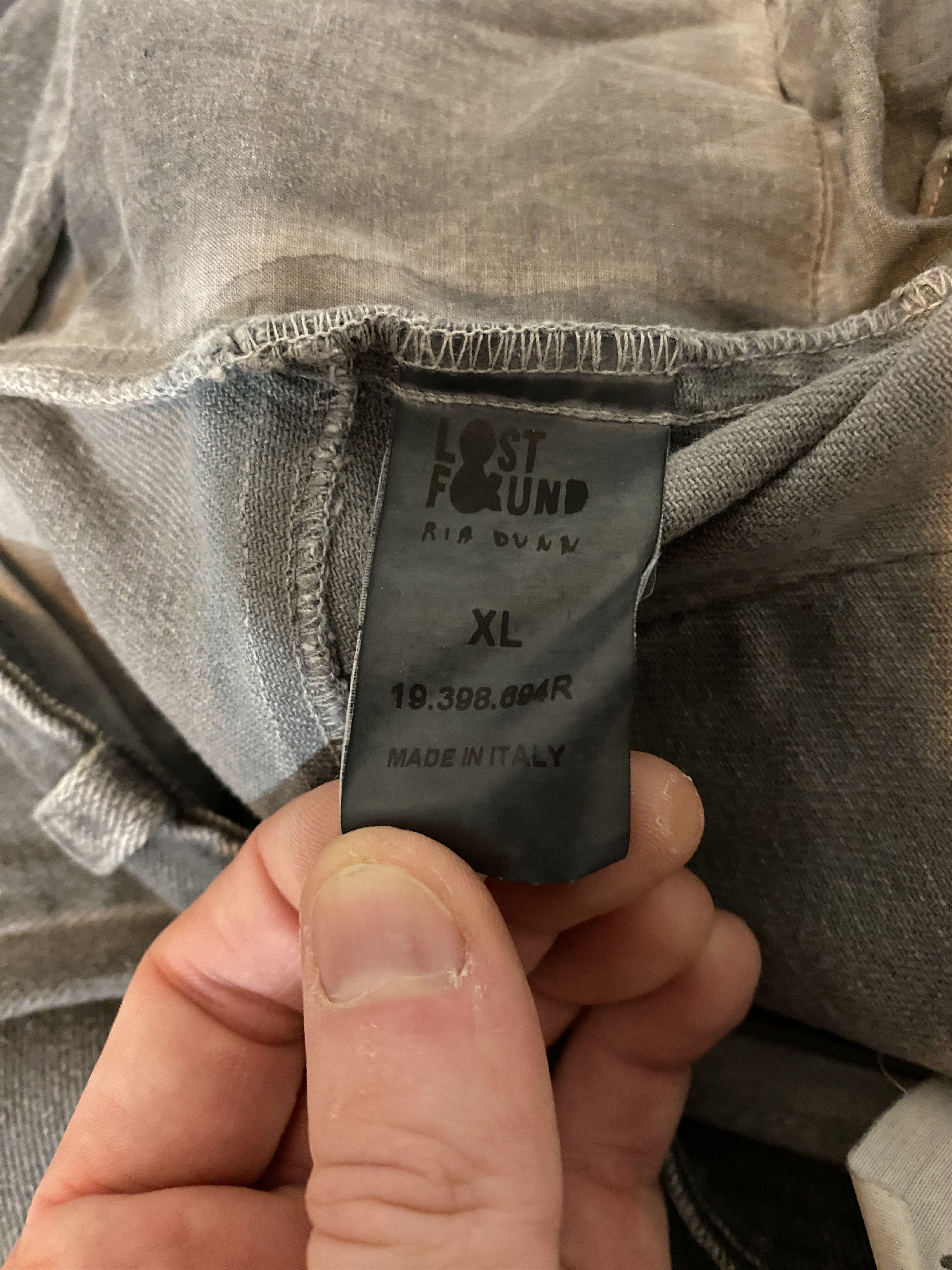 Lost & Found Ria Dunn Lost & Found Ria Dunn Rooms XL Gray Bias cut frayed denim Size US 38 / EU 54 - 9 Thumbnail