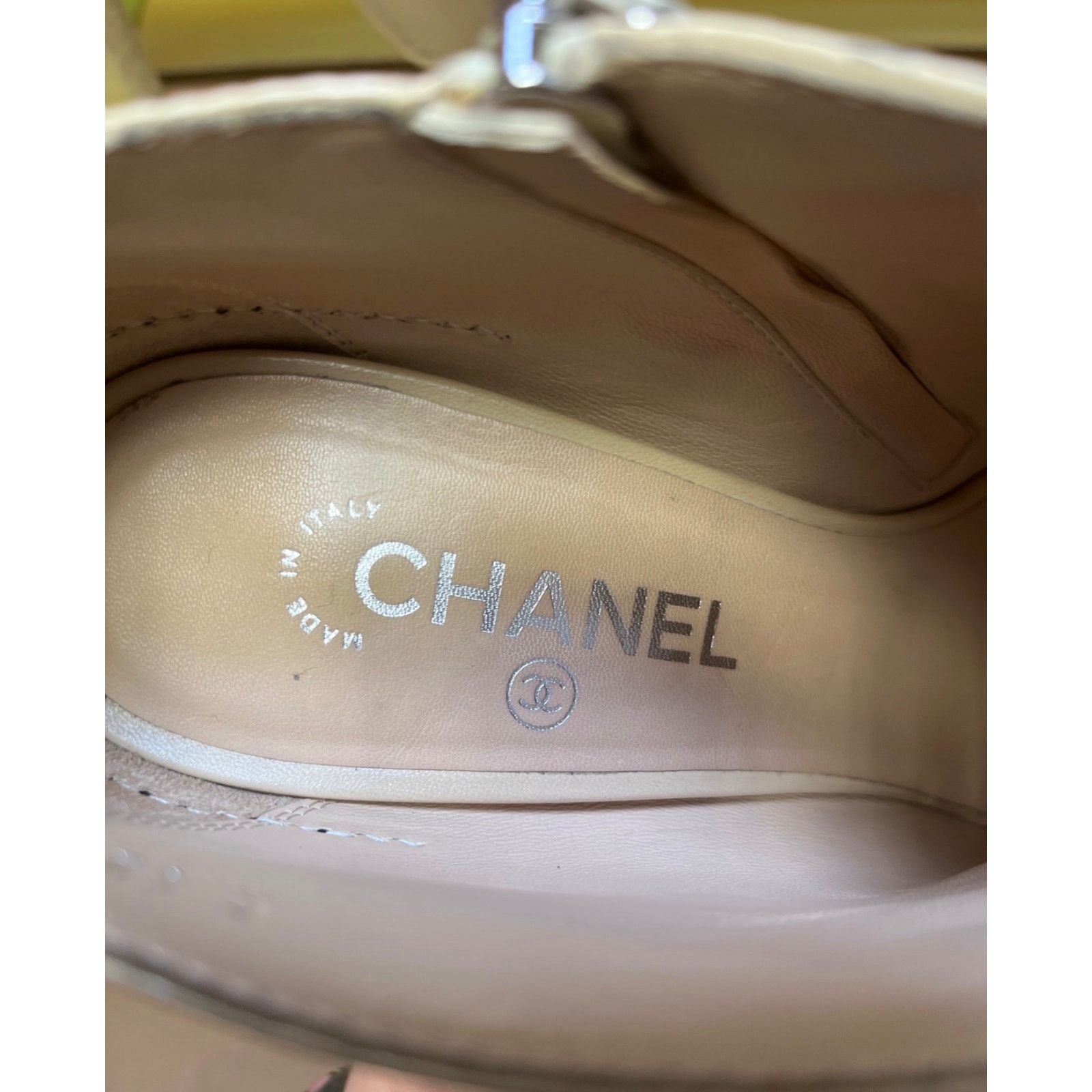 Chanel Chanel Beige Leather Open-Toe Ankle Booties - Size 40.5 Size US 9.5 / IT 39.5 - 7 Thumbnail