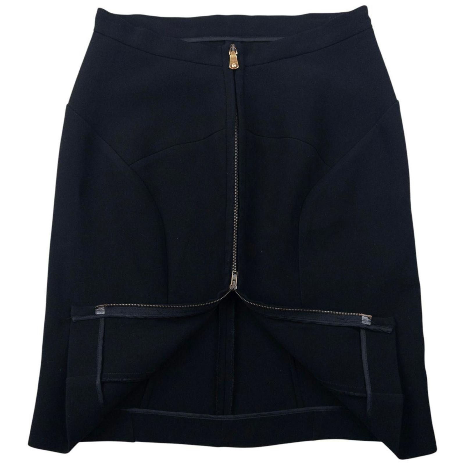 Miu Miu Vintage 2009 Miu Miu Zip Skirt Womens Size W27 Size 27" / US 4 / IT 40 - 2 Thumbnail