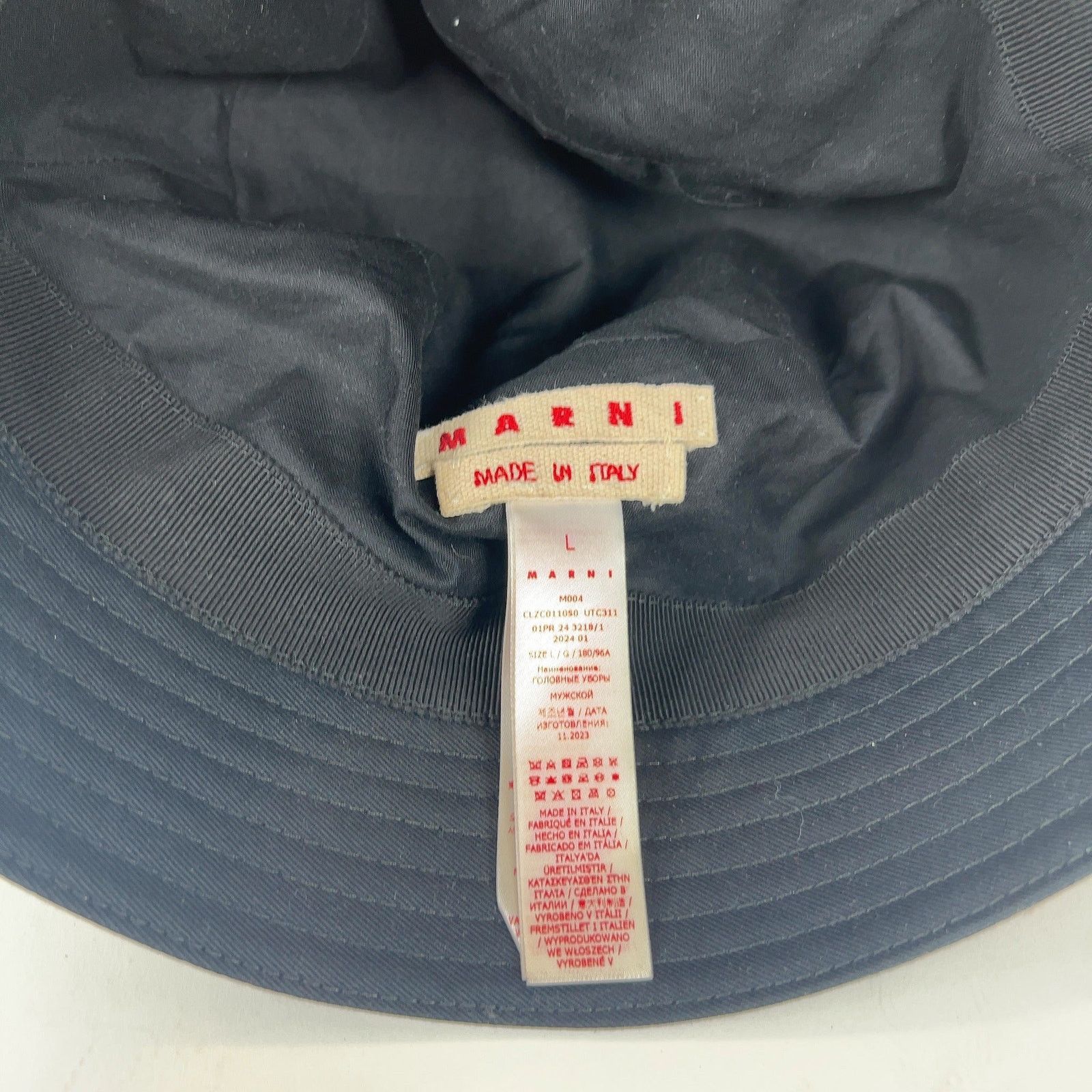 Marni Marni Stitched Logo Bucket Hat Size ONE SIZE - 4 Thumbnail