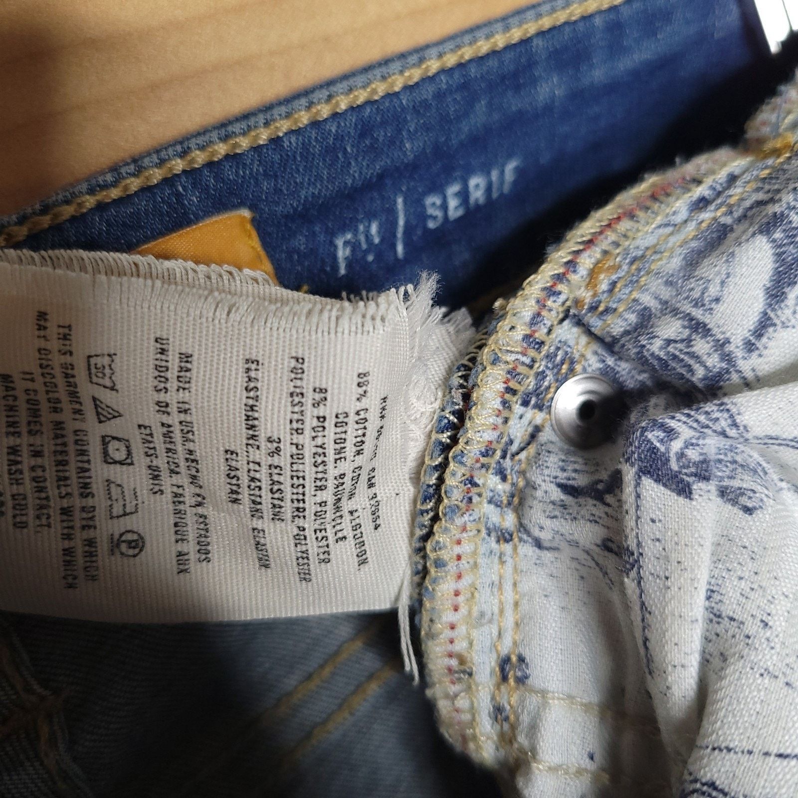 Anthropologie Pilcro Anthropologie Stretch Skinny Jeans 26 Tall Size 28" / US 6 / IT 42 - 4 Thumbnail