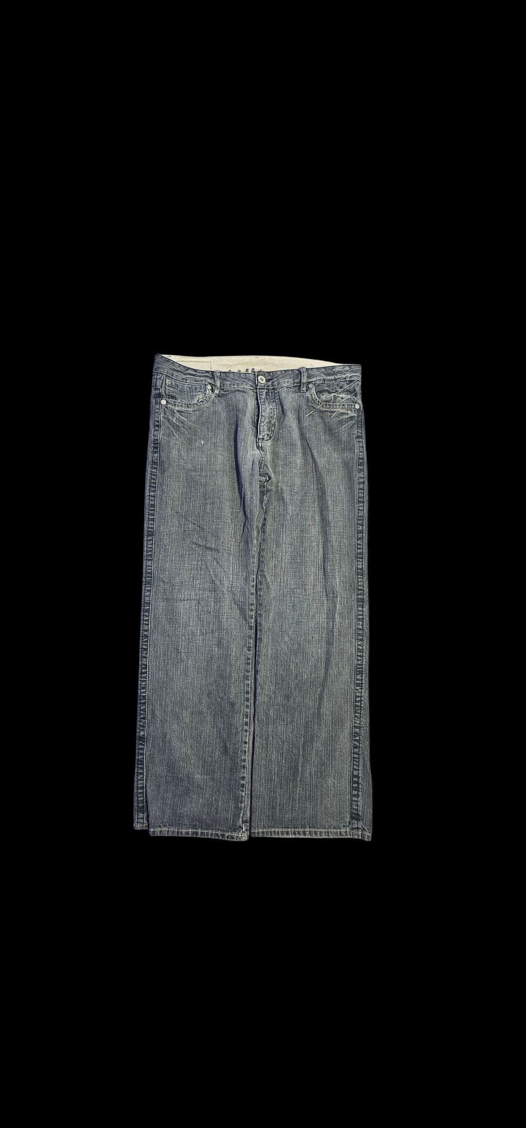 Japanese Brand Crzy Baggy Grey Bauhaus Jeans Size US 38 / EU 54 - 2 Thumbnail
