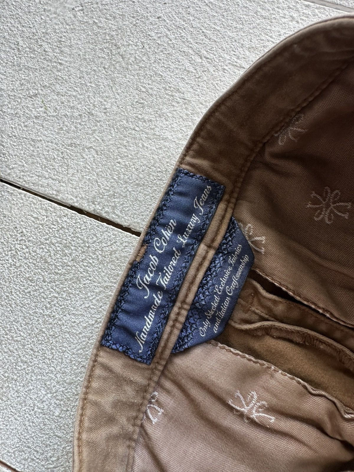 Jacob Cohen 🚨RARE JACOB COHEN LUXURY BROWN BEIGE PANTS OLD MONEY ITALY Size 25" / US 0 / IT 36 - 4 Thumbnail