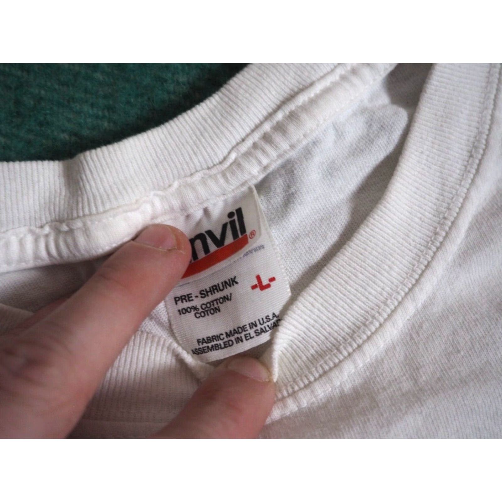 Anvil VTG 90s Y2k Anvil Rainforest Eco Animal Nature Art White Tee T-Shirt L Unisex White T-Shirt 2000s Graphic Tee Size US L / EU 52-54 / 3 - 5 Thumbnail