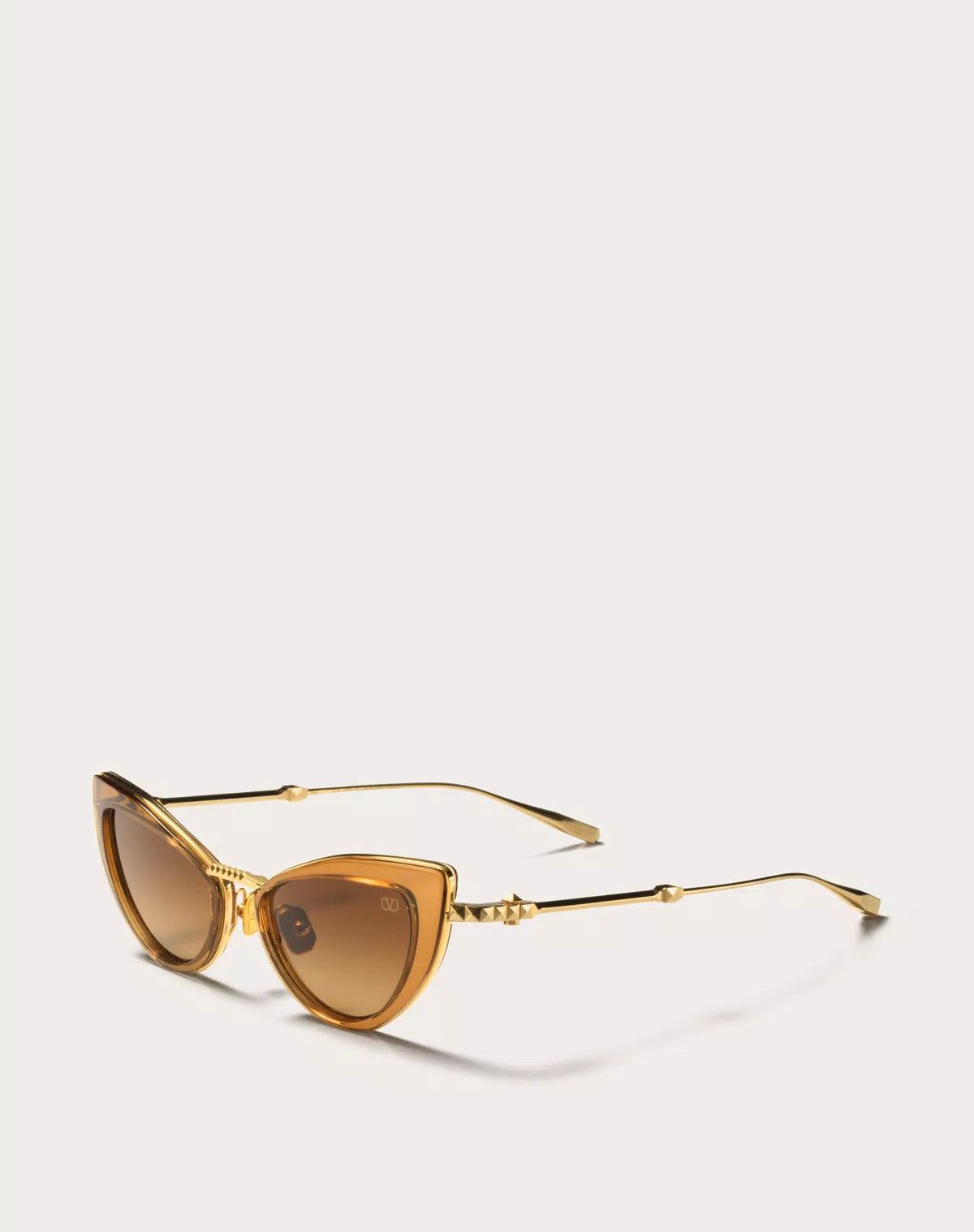 Valentino oc11z0725 Size: 50/ Acetate Stud Frame in Gold/brown Size ONE SIZE - 2 Thumbnail