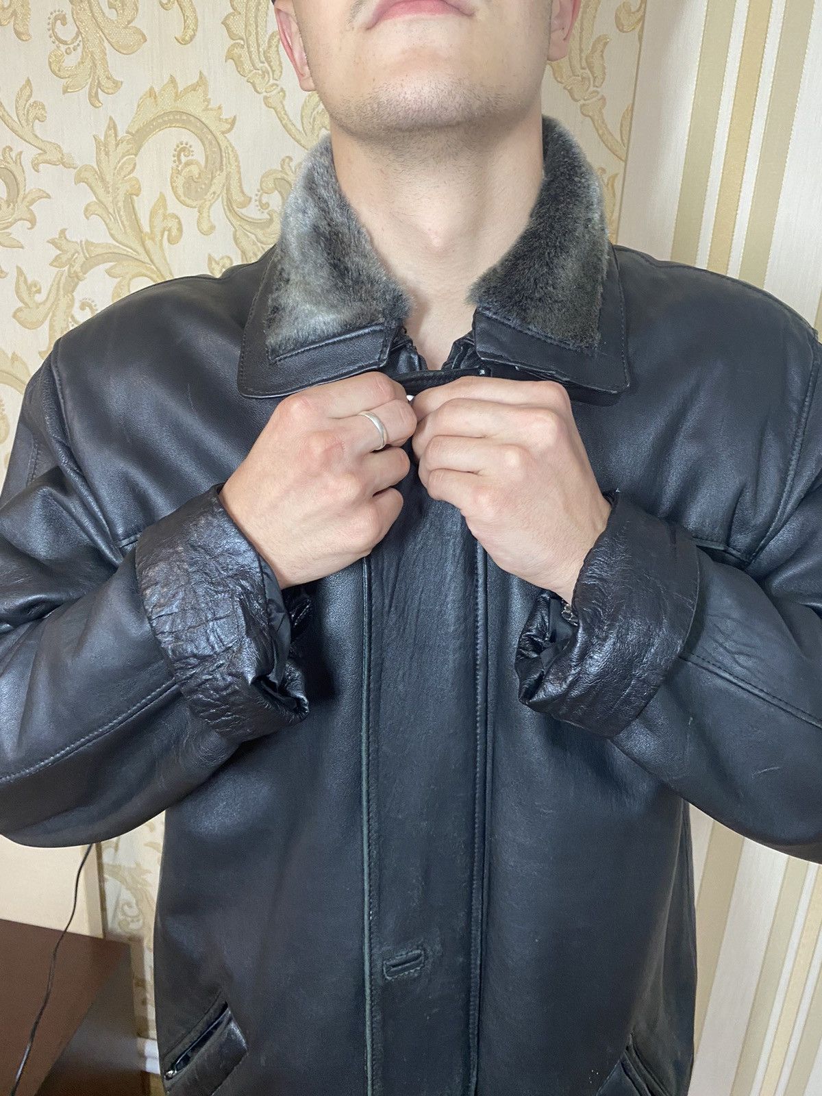 14th Addiction Leather Fur 14TH Addiction Coat Jacket vest avant garde Size US L / EU 52-54 / 3 - 6 Thumbnail