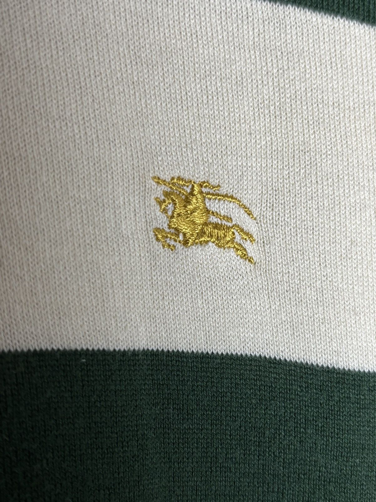 Burberry Vintage Striped Rugby Thin Sweater Old Money