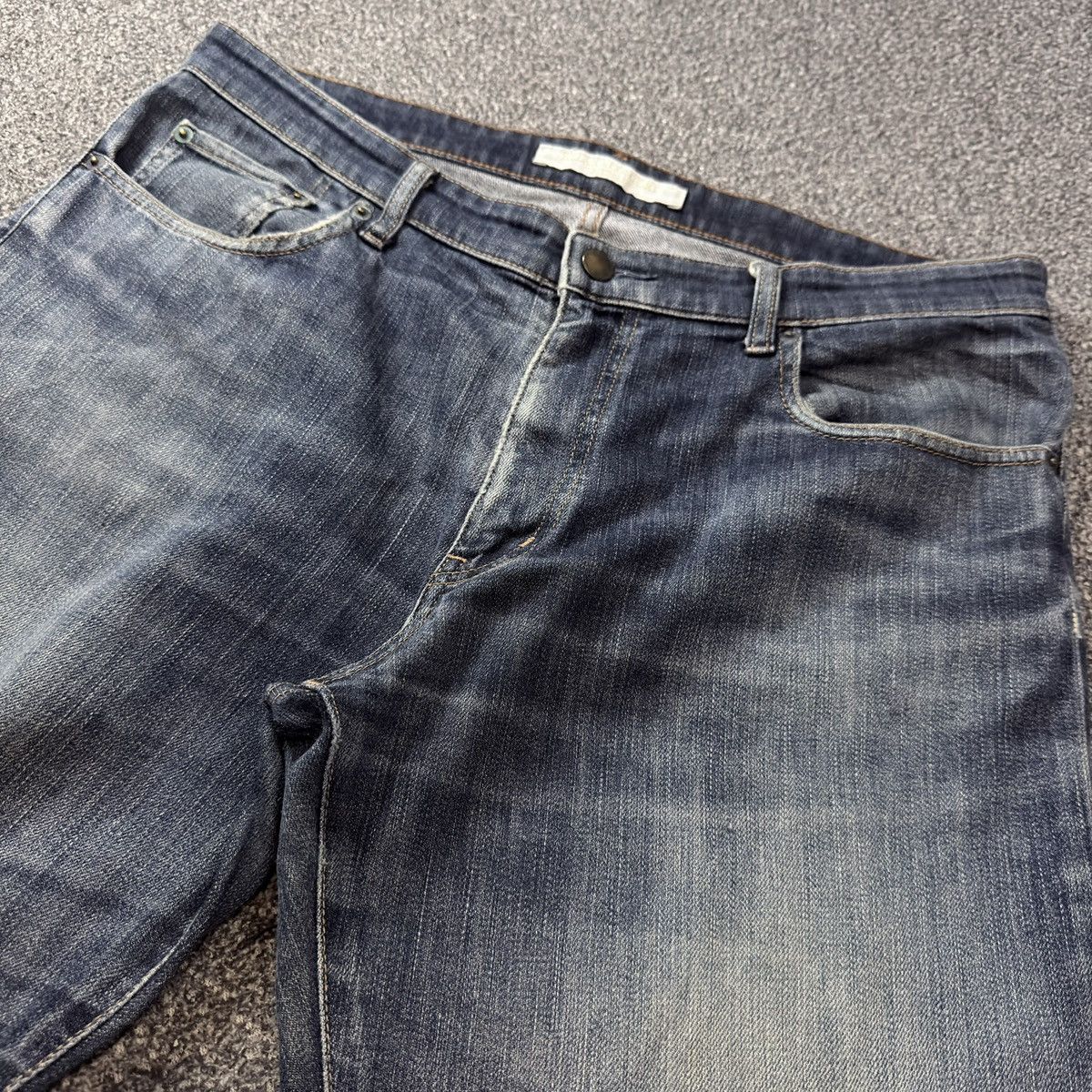 Jun Takahashi Vintage Archive Japanese Denim Uniqlo Natural Fit Wideleg Size US 36 / EU 52 - 3 Thumbnail