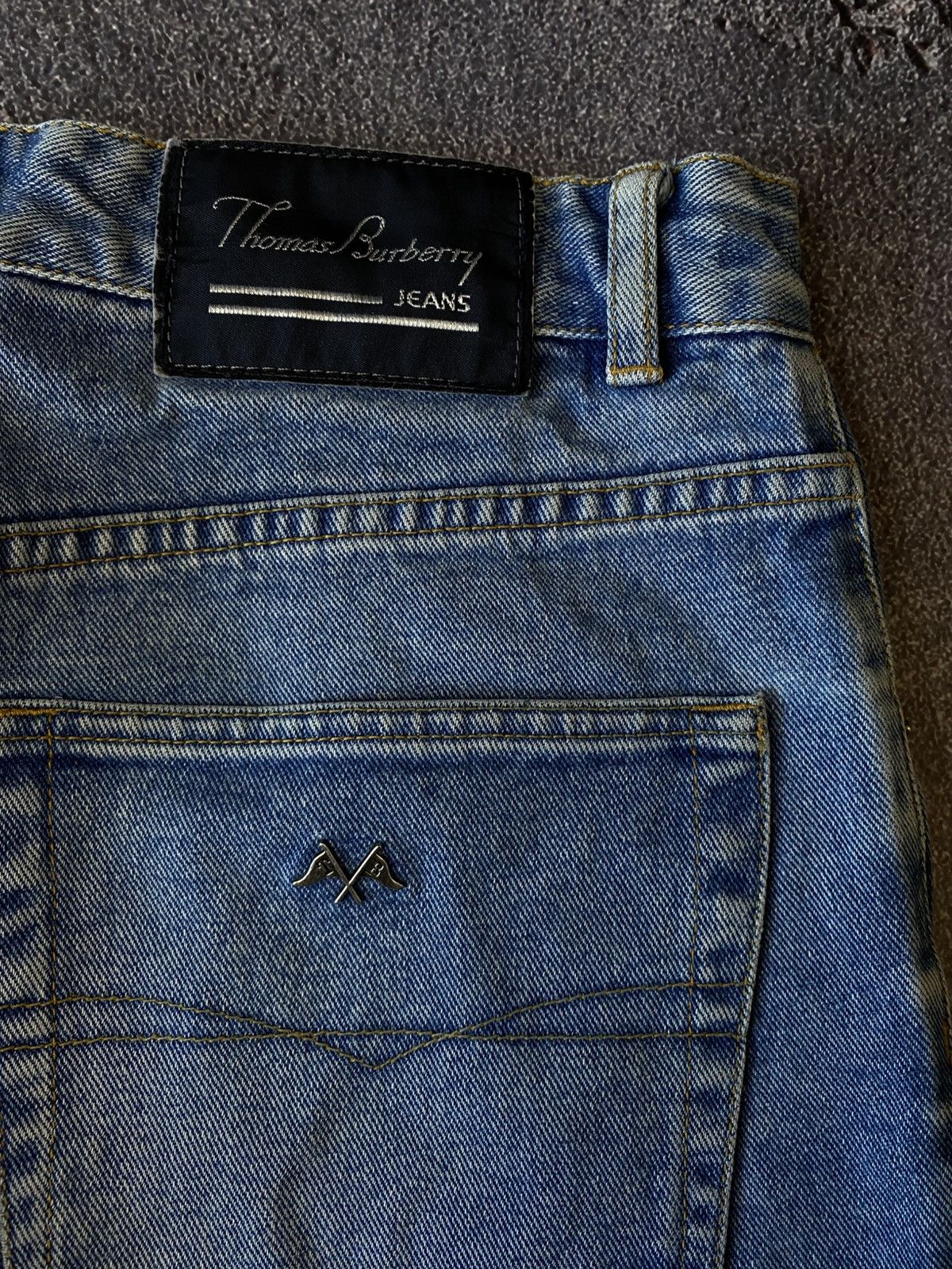 Burberry 90s Vintage Thomas Burberry denim jeans Size US 32 / EU 48 - 4 Thumbnail