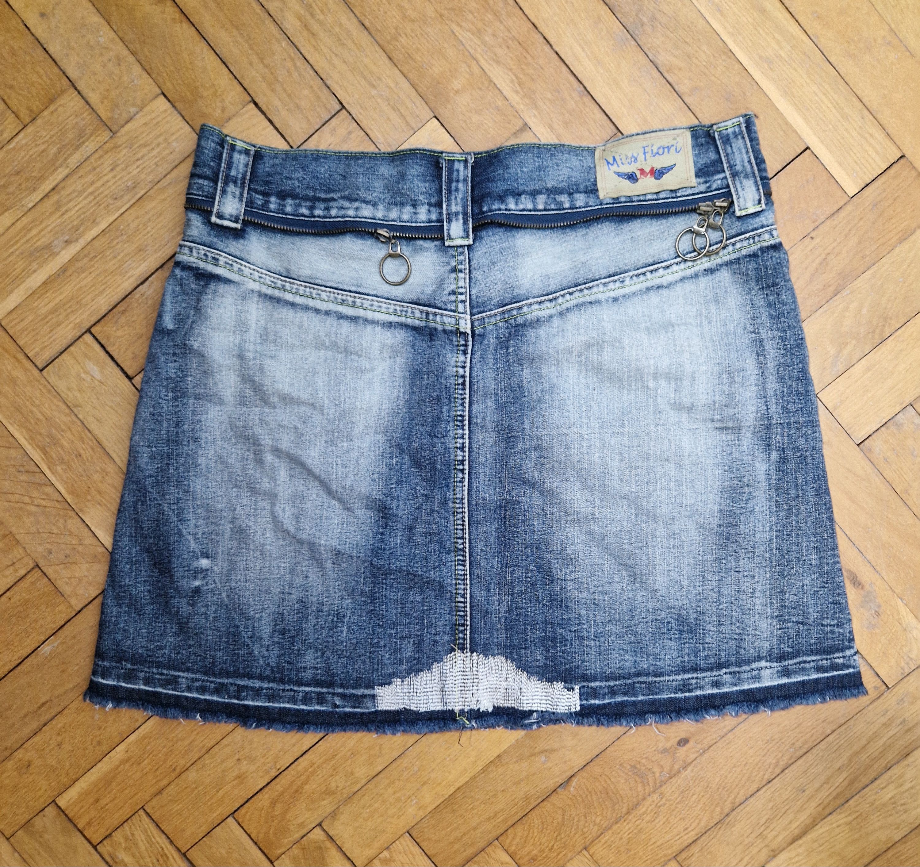 Vintage vintage denim mini skirt Size 30" / US 8 / IT 44 - 5 Thumbnail