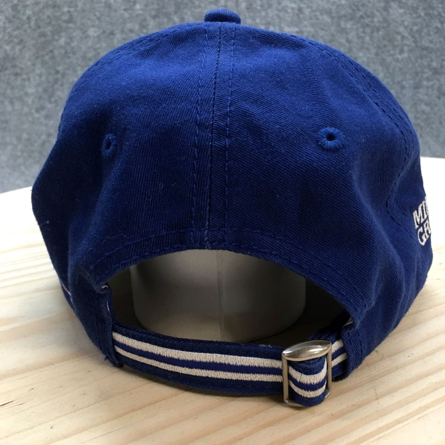 Vintage The Game Mineral Point Gridiron Club Baseball Cap Mens OS Blue White Headwear Baseball Cap Size ONE SIZE - 6 Thumbnail