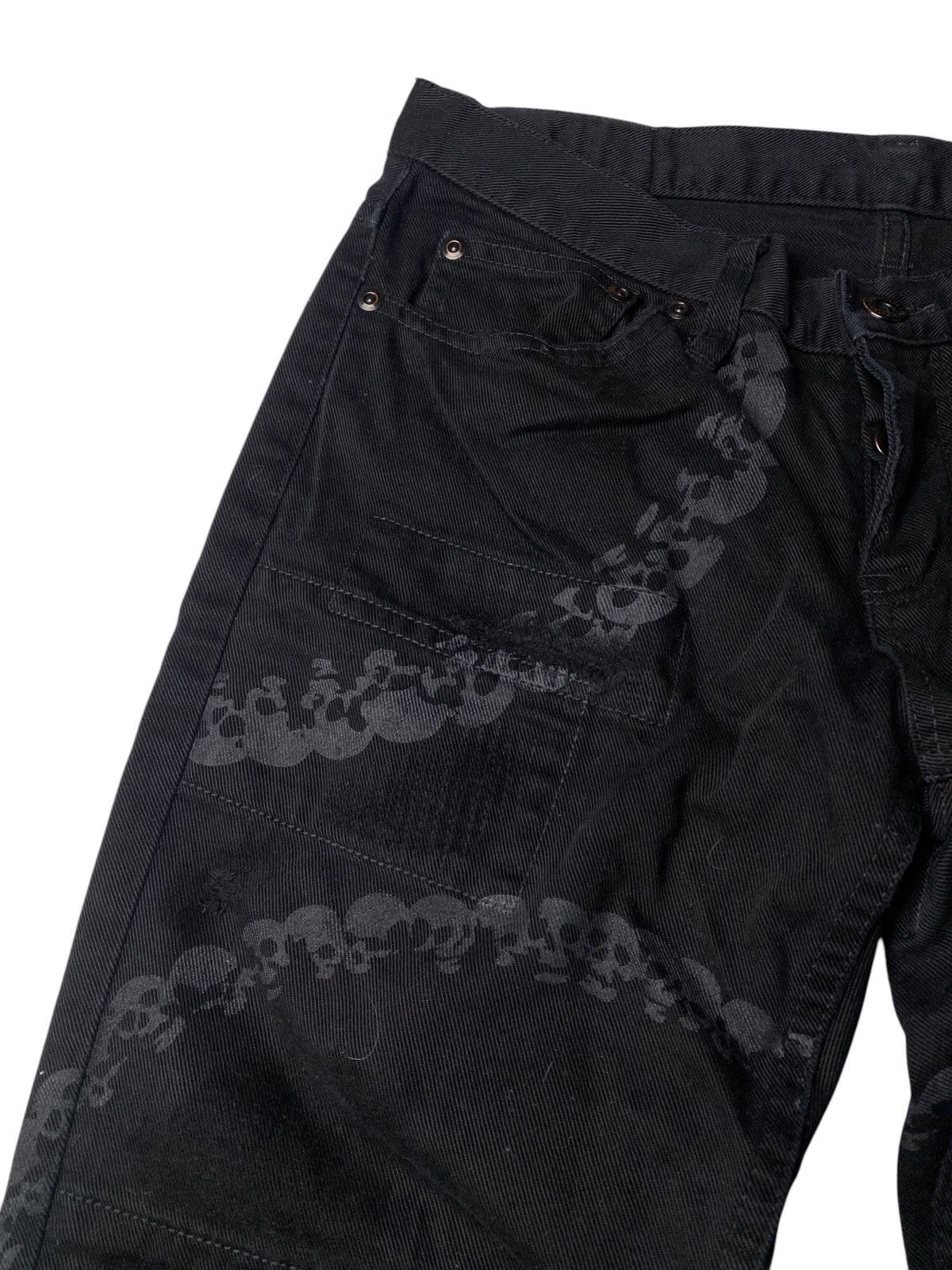 Hysteric Glamour 1990's Hysteric Glamour Skull Ring Archive Denim Size US 28 / EU 44 - 7 Thumbnail