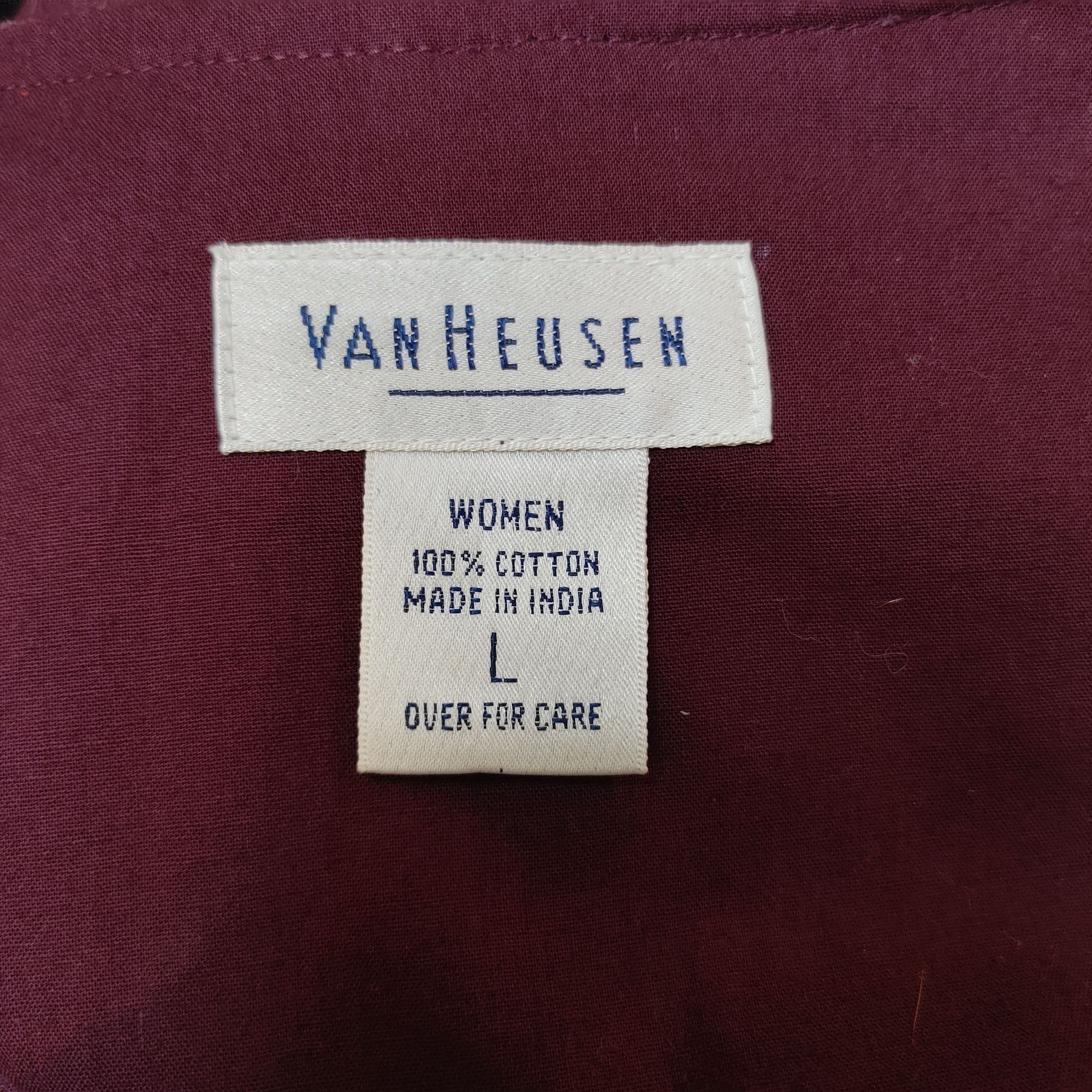 Van Heusen VAN HEUSEN Womens L Floral Button Up Vest Pockets Size L / US 10 / IT 46 - 3 Thumbnail