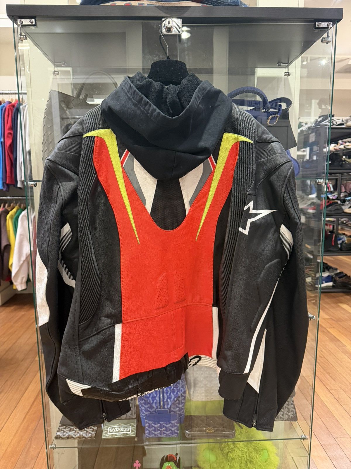 2024 Balenciaga AlpineStars Runway Leather Upcycled Jacket