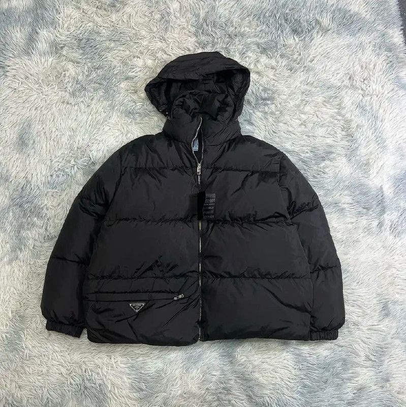 Prada Prada Black Men's Puffer Jacket Size US M / EU 48-50 / 2 - 1 Thumbnail