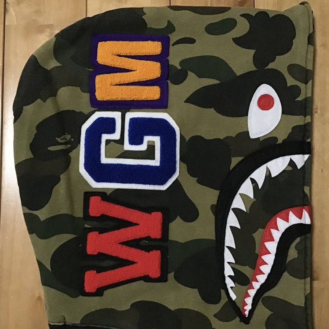 Bape BAPE Shark Full Zip Hoodie 1st Camo x Black a bathing ape Size US L / EU 52-54 / 3 - 4 Thumbnail