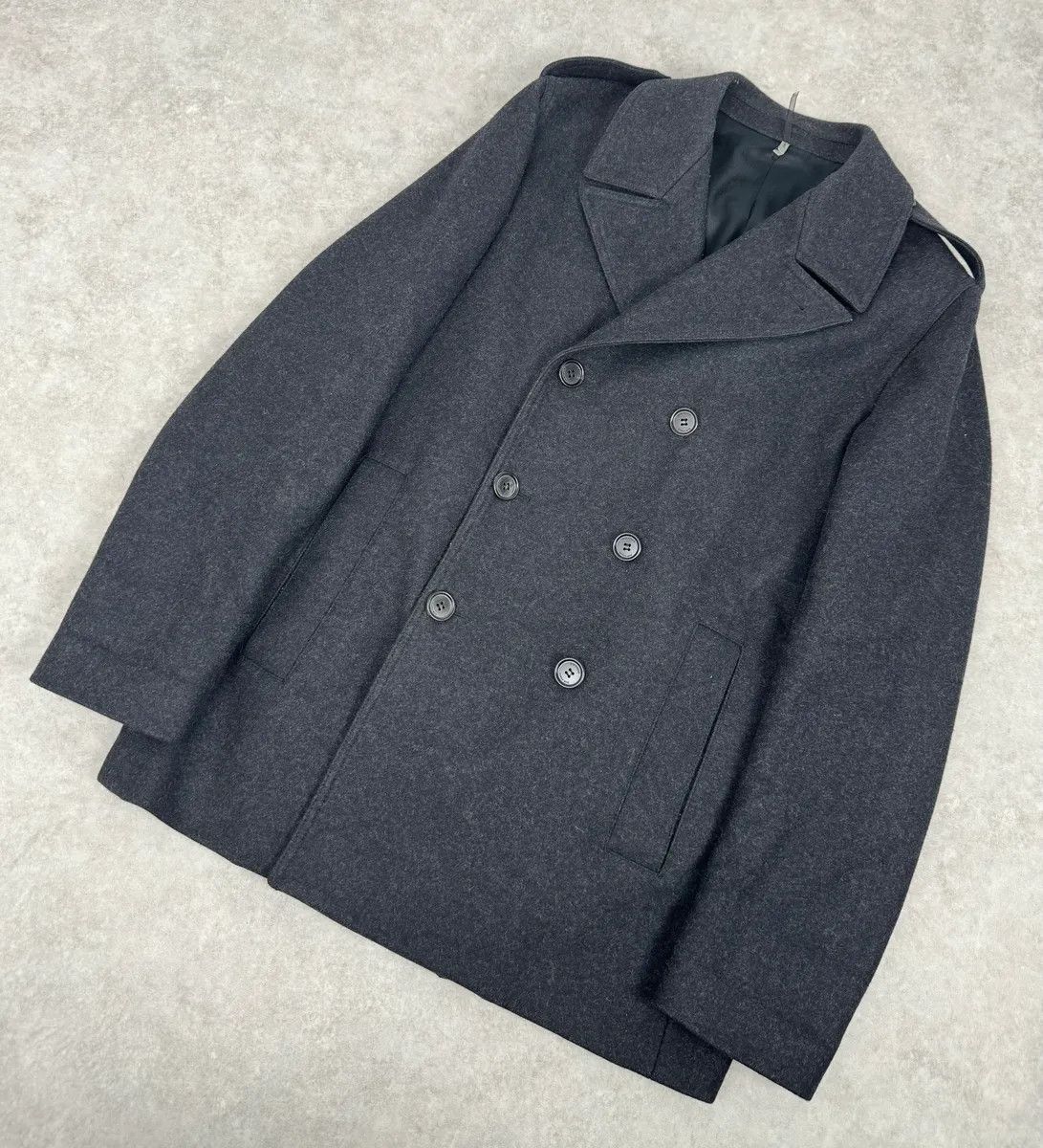 Dior 2000s Dior Grey Classy Wool Caban Jacket Size US M / EU 48-50 / 2 - 4 Thumbnail