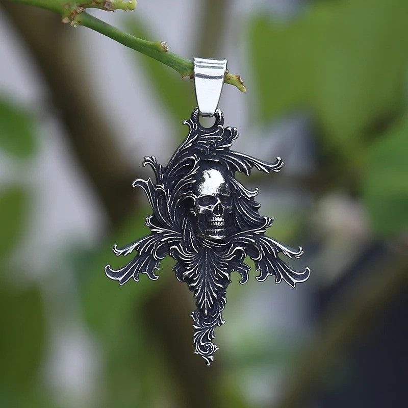 Japanese Brand × Jewelry Stainless Steel Skull Pendant Necklace Size ONE SIZE - 2 Thumbnail