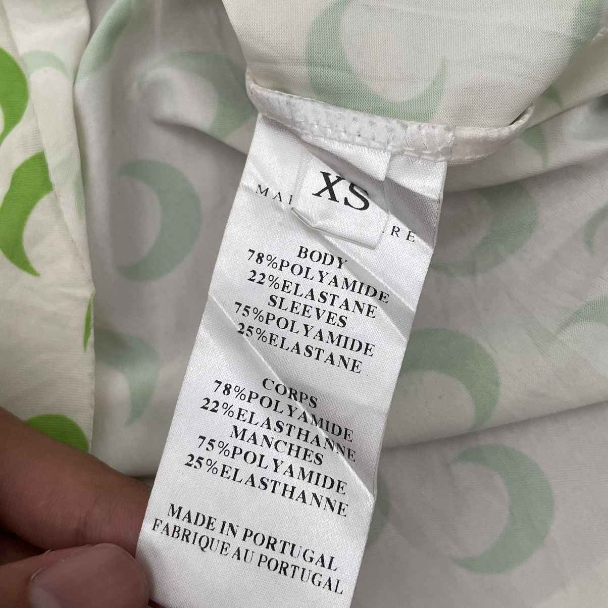 Marine Serre Marine Serre White Line Crescent Moon Top | Grailed