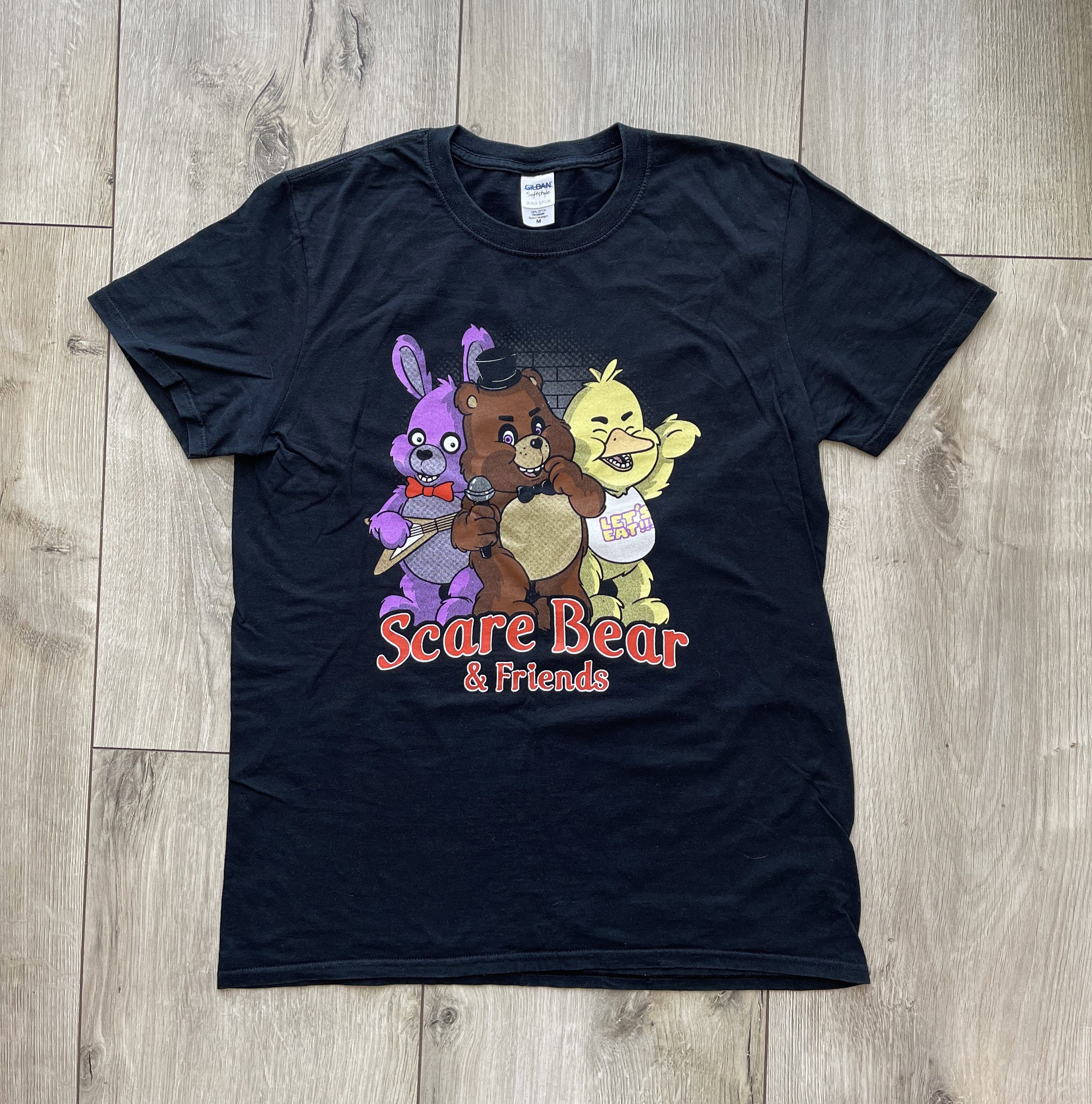 Gildan × Vintage Scare Bear and Friends. Vintage T-shirt Size US M / EU 48-50 / 2 - 1 Thumbnail