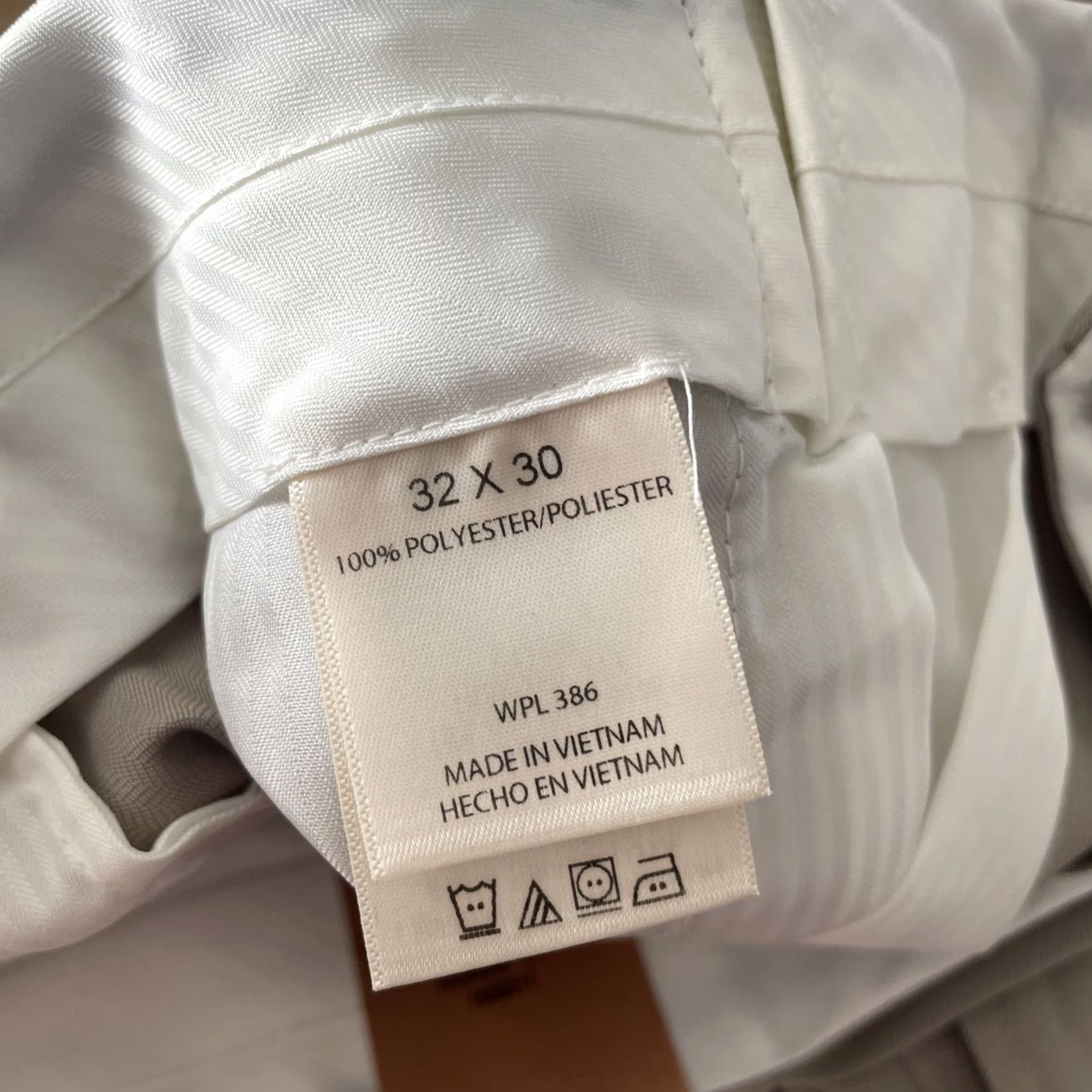 Haggar Haggar Mens Pants 32x30 Khaki Classic Fit Dress Pant Two Tone Herringbone Smart Fiber Size US 32 / EU 48 - 5 Thumbnail
