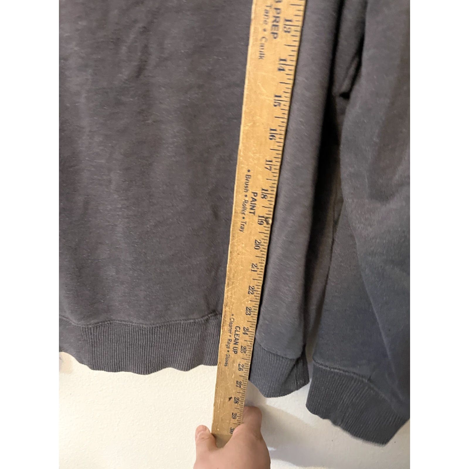 Banana Republic Banana Republic Hoodie Mens Pullover Fleece Graphic Front Pockets Large Gray Size L / US 10 / IT 46 - 4 Thumbnail