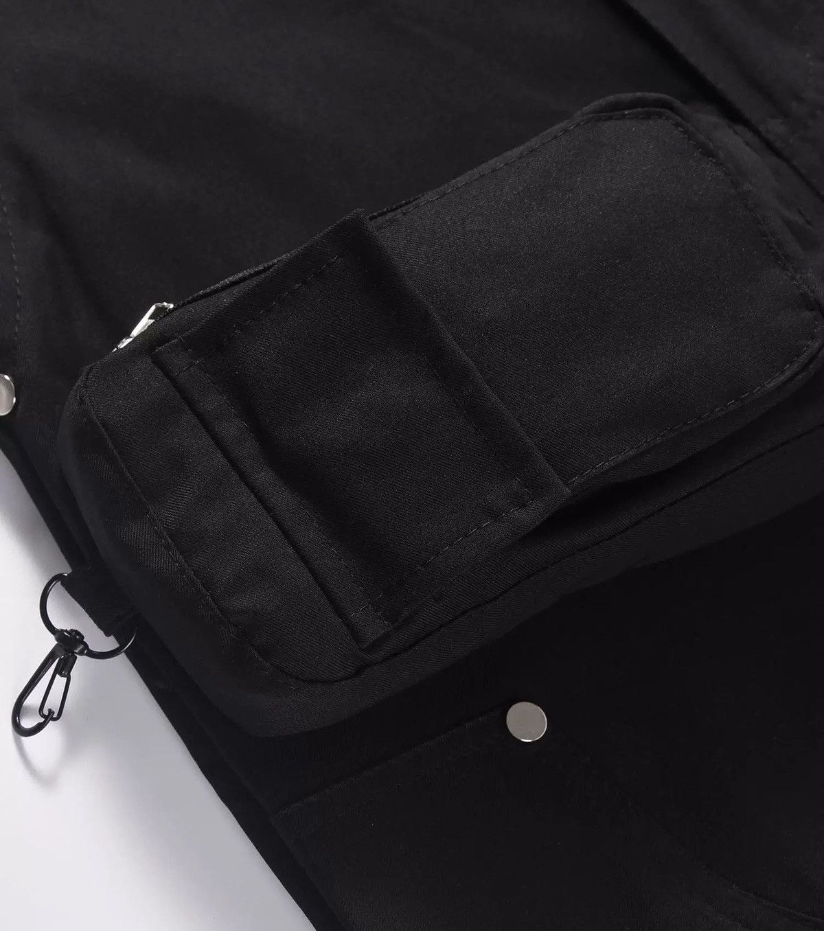 Japanese Brand × Vintage Avant garde removable pocket back zip grunge flare pants Size US 32 / EU 48 - 5 Thumbnail