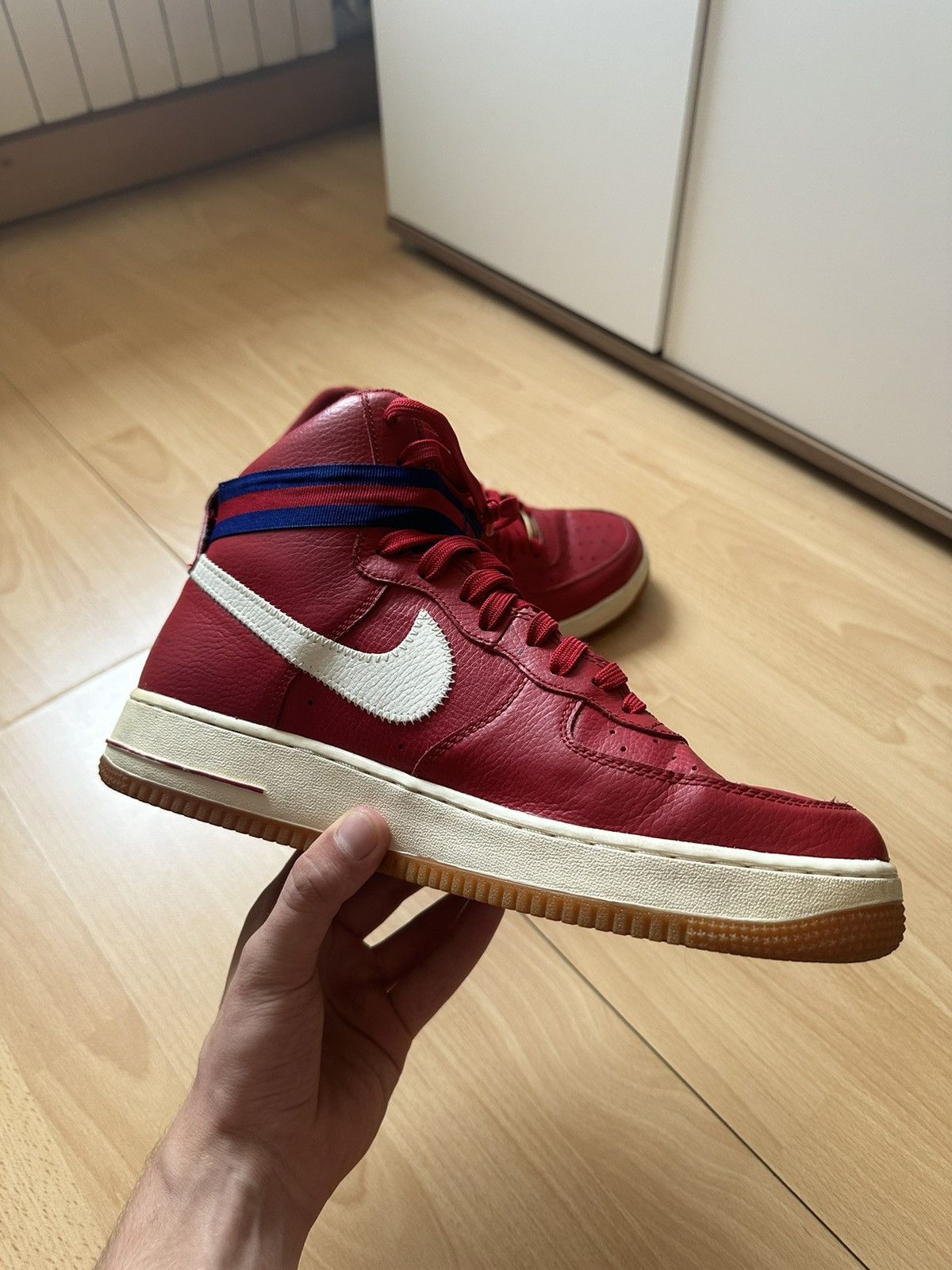 Nike Size 11 - Nike Air Force 1 '07 High Gym Red Size US 11 / EU 44 - 1 Thumbnail