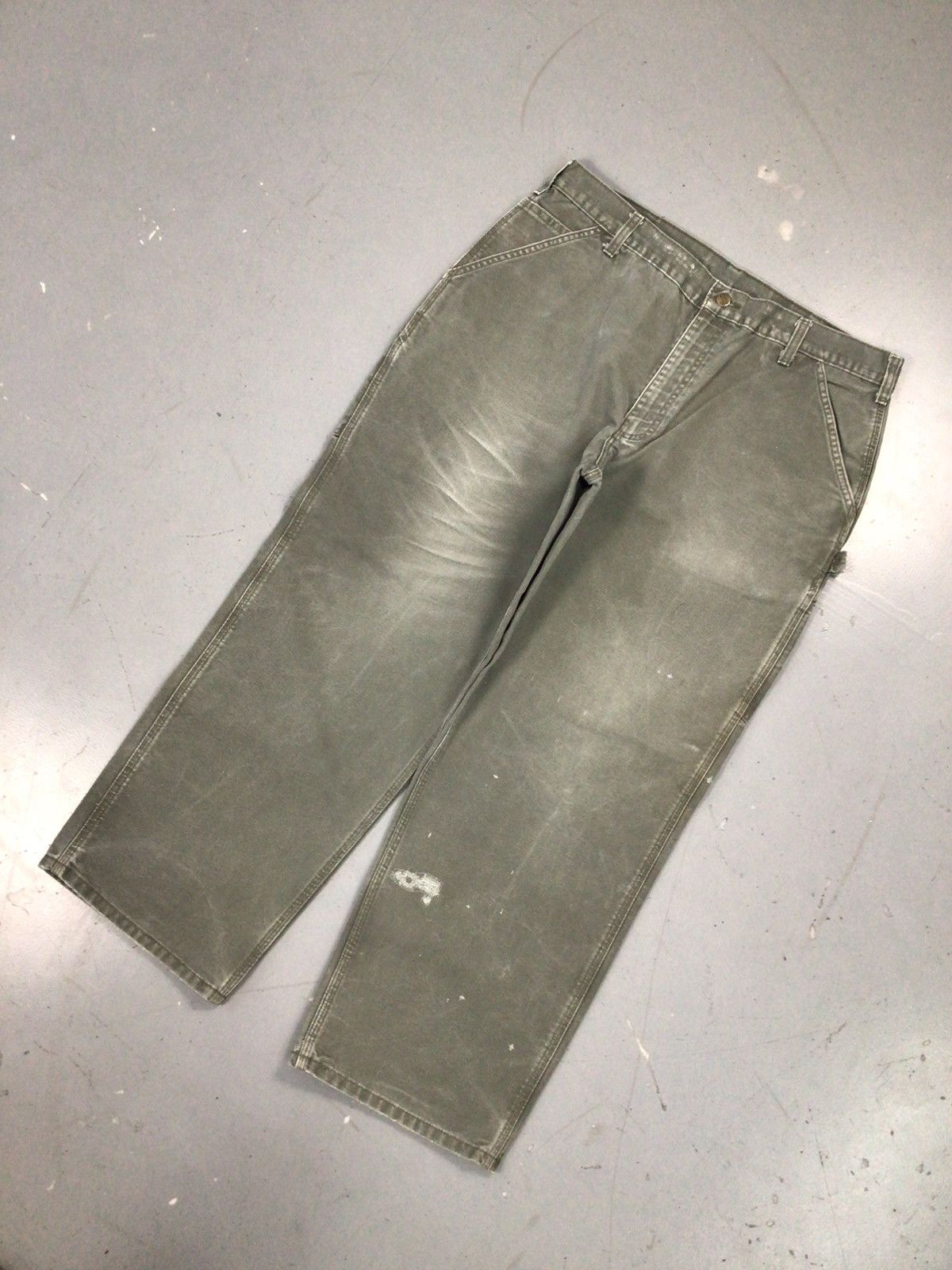 Carhartt × Vintage Vintage moss green Carhartt B11 mos denim Size US 38 / EU 54 - 2 Thumbnail