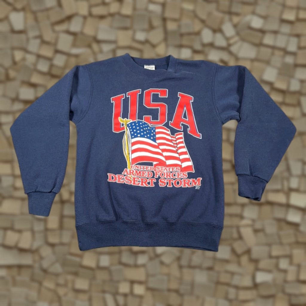 Vintage VINTAGE Desert Storm Sweater Nike? Size US M / EU 48-50 / 2 - 1 Thumbnail