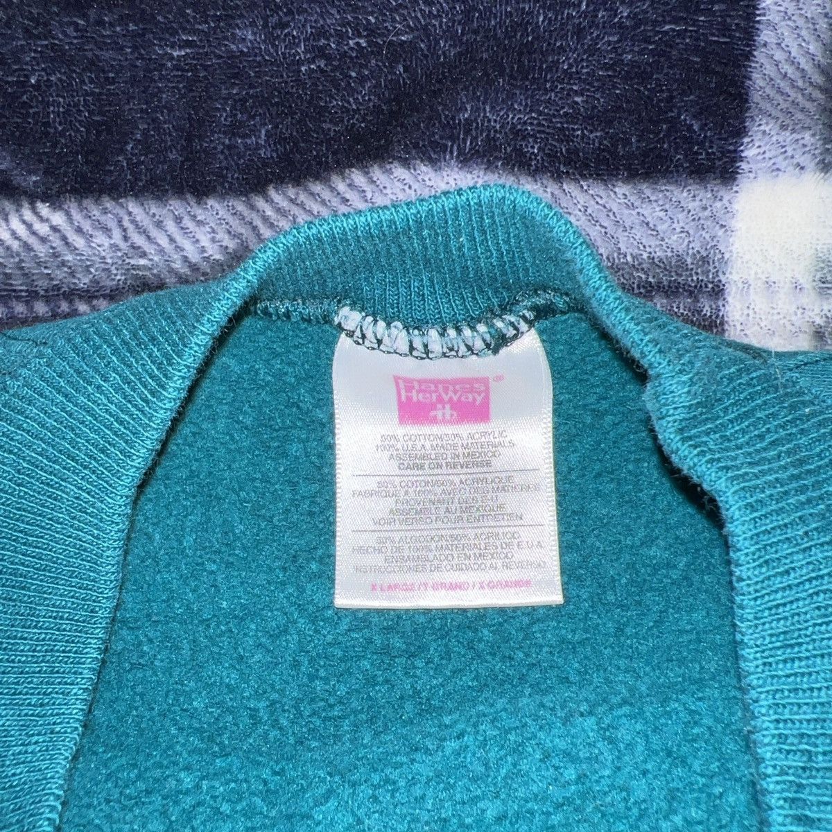 Hanes × Vintage Vintage hanes her way blank sweatshirt Size XL / US 12-14 / IT 48-50 - 2 Thumbnail