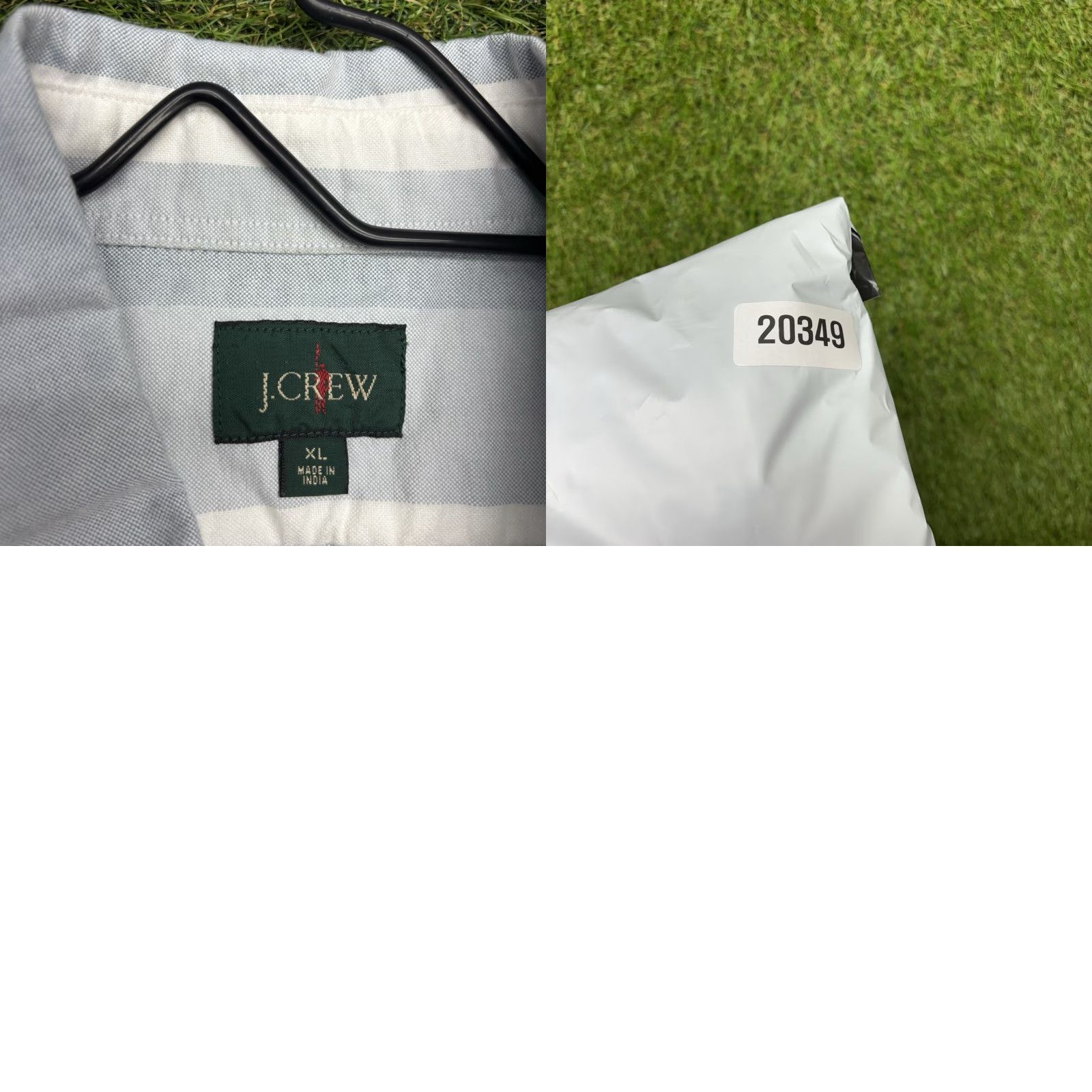 J.Crew VINTAGE J.CREW Oarsman Shirt Mens XL Striped Linen Cotton Button Short Sleeve Size US XL / EU 56 / 4 - 8 Thumbnail