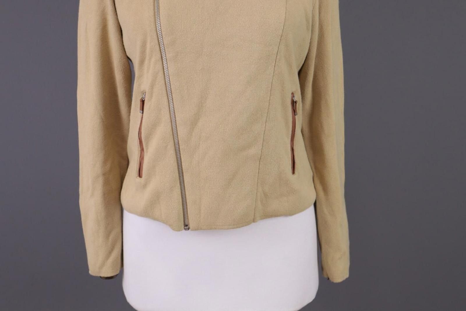 Lauren Ralph Lauren Lauren Ralph Lauren Beige Zip Knit Track Jacket Size M Size M / US 6-8 / IT 42-44 - 2 Thumbnail
