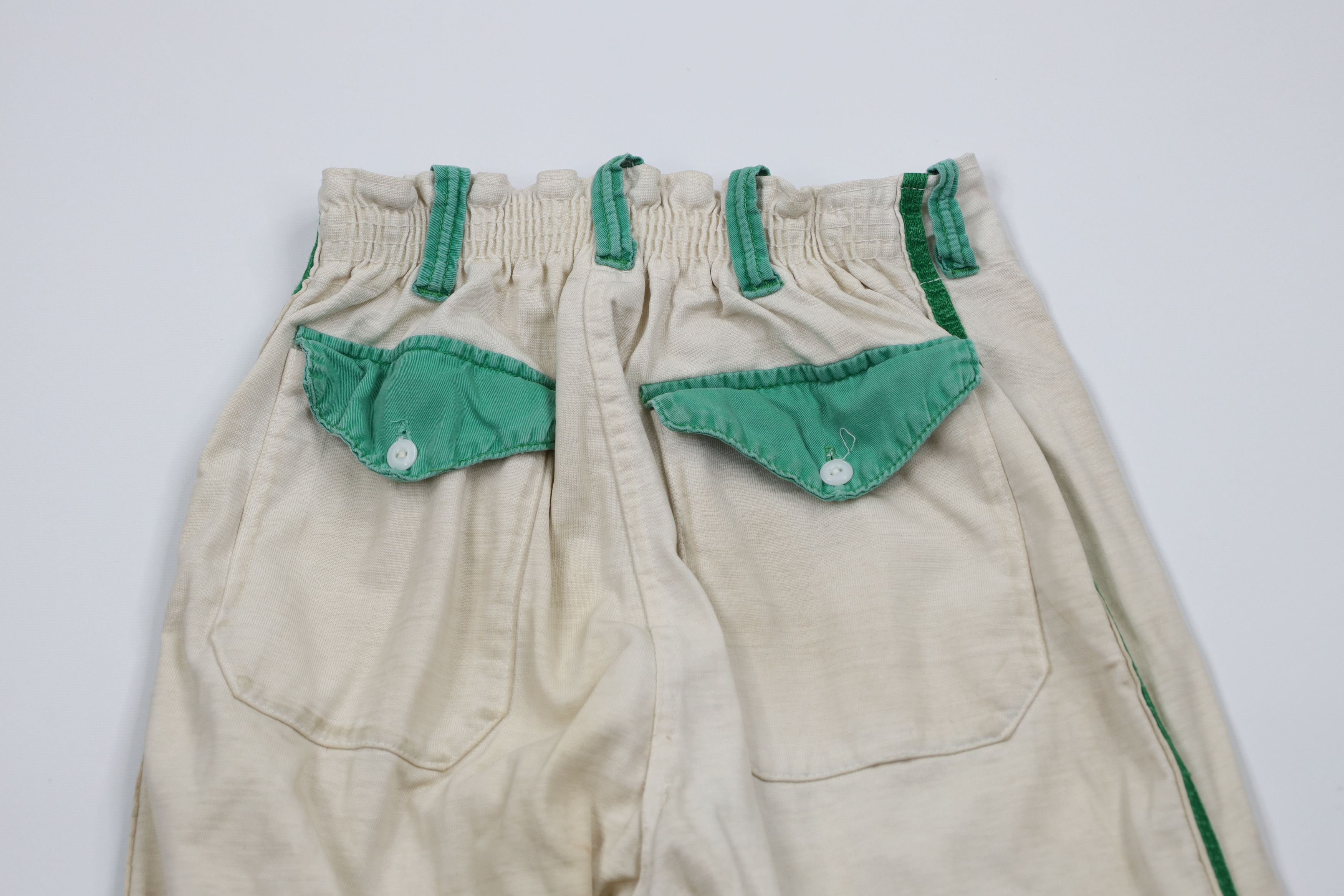 Vintage Vintage 40s 50s Baseball Uniform Pants White Green USA Size US 34 / EU 50 - 11 Thumbnail