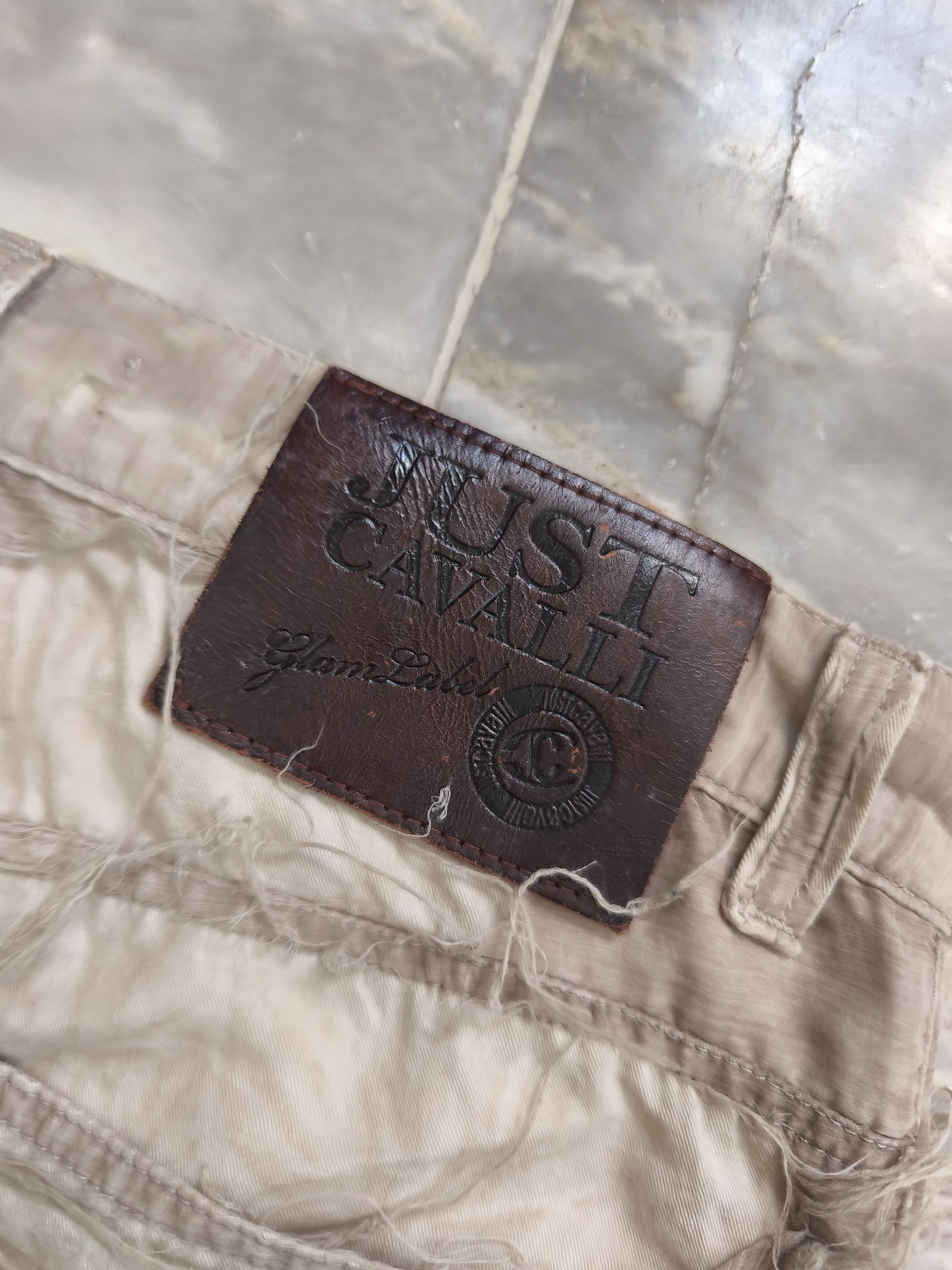 Just Cavalli JUST CAVALLI DISTRESSED DOUBLE LAYER DIE DYE JEANS 2000S Size US 31 - 8 Thumbnail