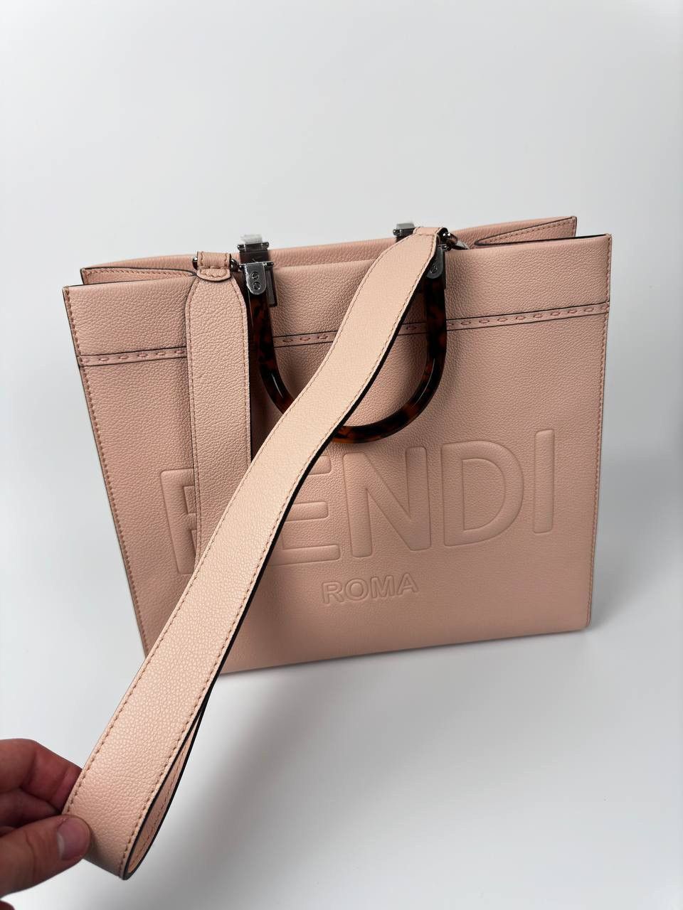 Fendi Fendi Sunshine Leather tote bag Size ONE SIZE - 5 Thumbnail