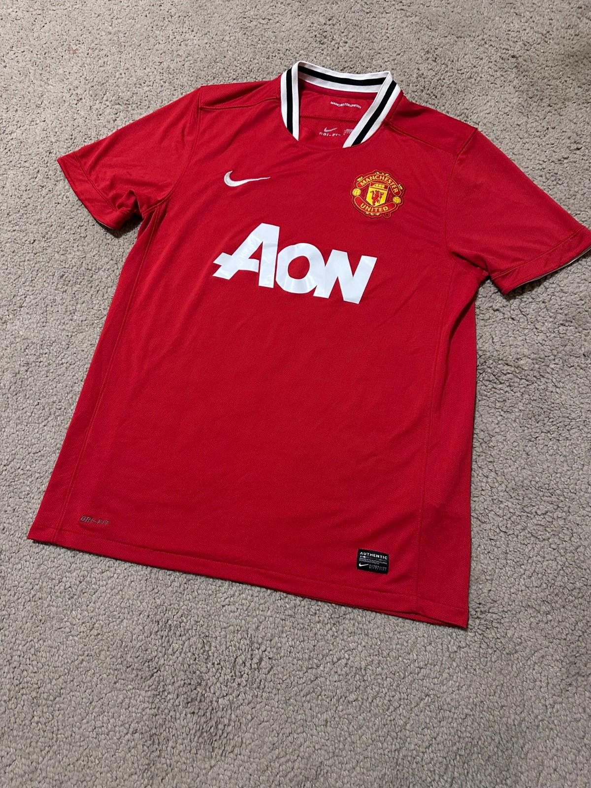Nike MANCHESTER UNITED 2011 2012 HOME FOOTBALL SHIRT JERSEY NIKE Size US L / EU 52-54 / 3 - 2 Thumbnail